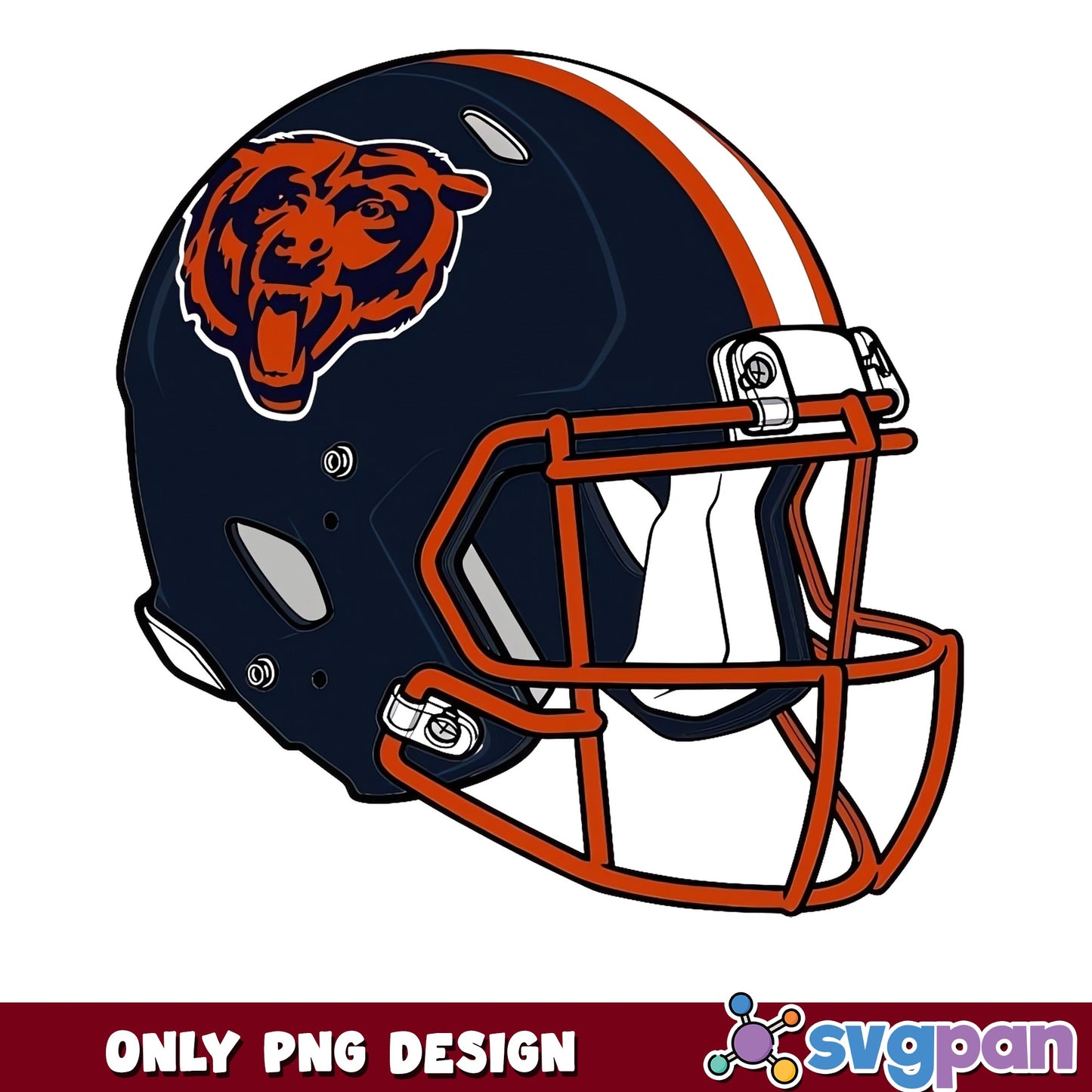 Chicago Bears Helmet PNG, Chicago Bears Football PNG, NFL PNG