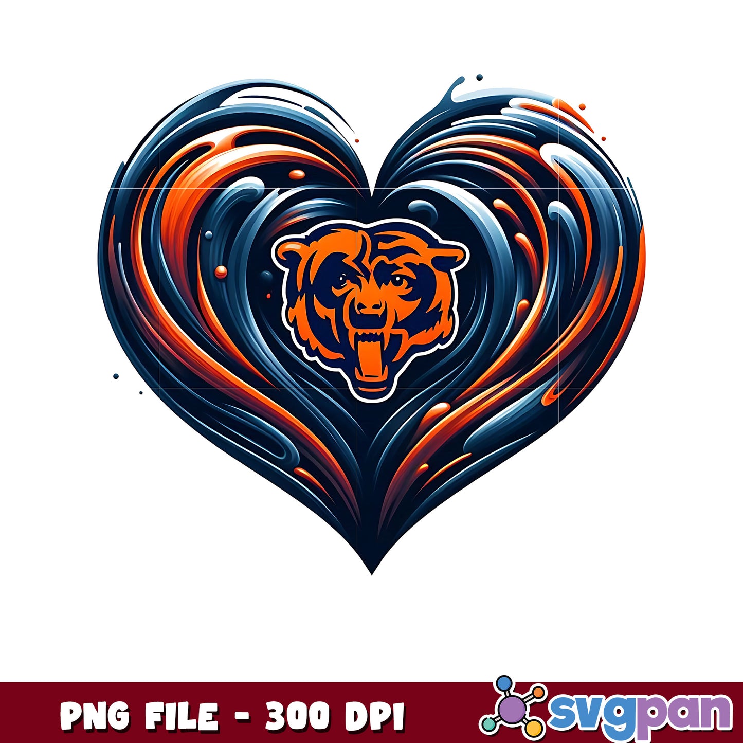 Chicago bears heart png, nfl reddit png, nfl network png