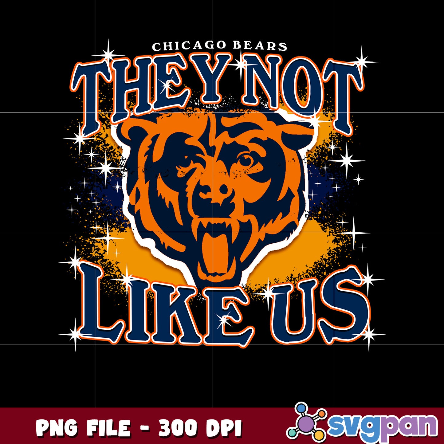 Chicago bears team logo they not like us png, bears nfl png, nfl games png