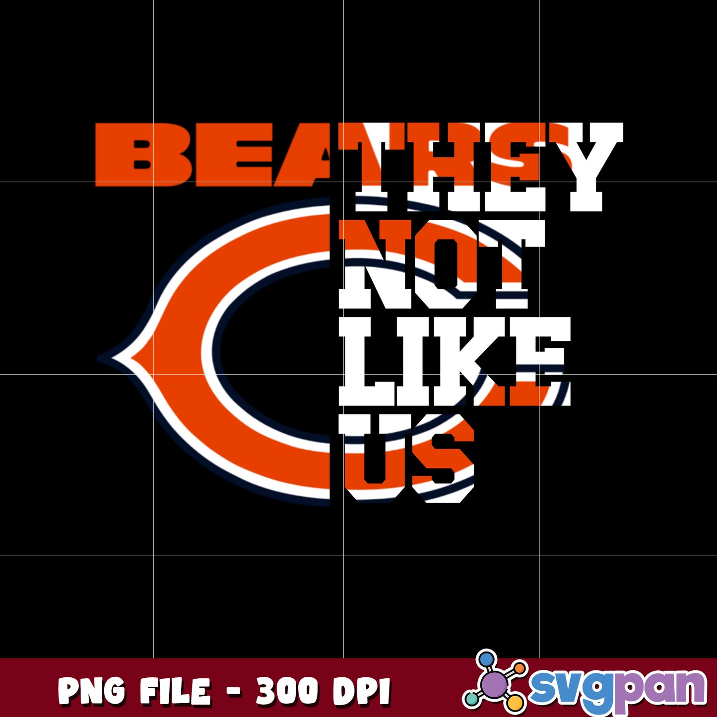 Chicago bears they not like us logo png, super bowl 2025 png, nfl teams helmet png