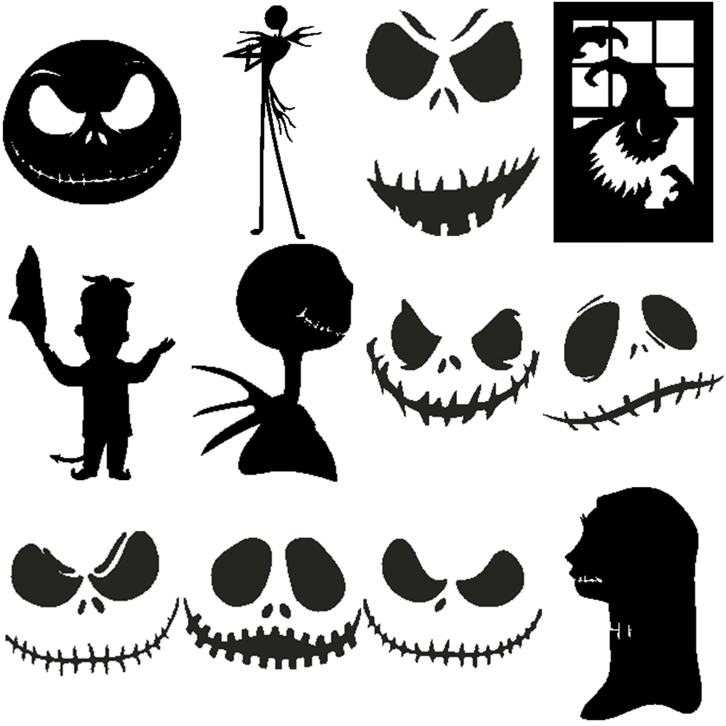 Chistmas nightmare art svg bundle, nightmare before christmas svg, christmas svg