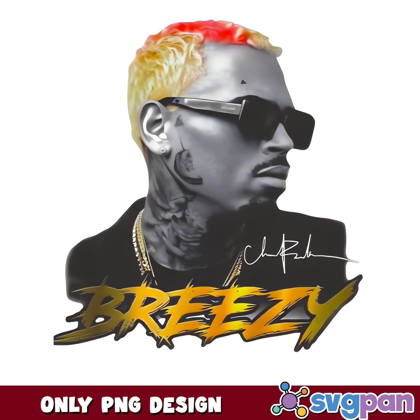 Chris Brown Breezy PNG, Rapper Music Fan Art PNG, Singer PNG
