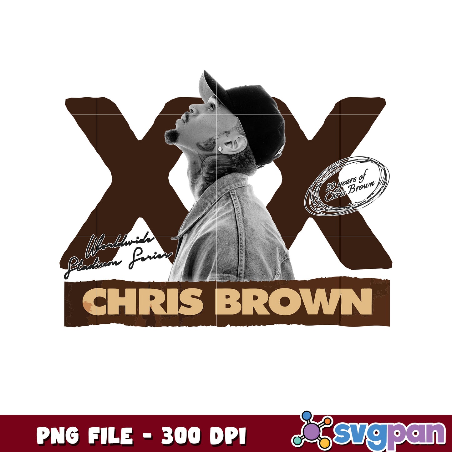 Christ brown tour illustration png, christ brown tour png, pop music png