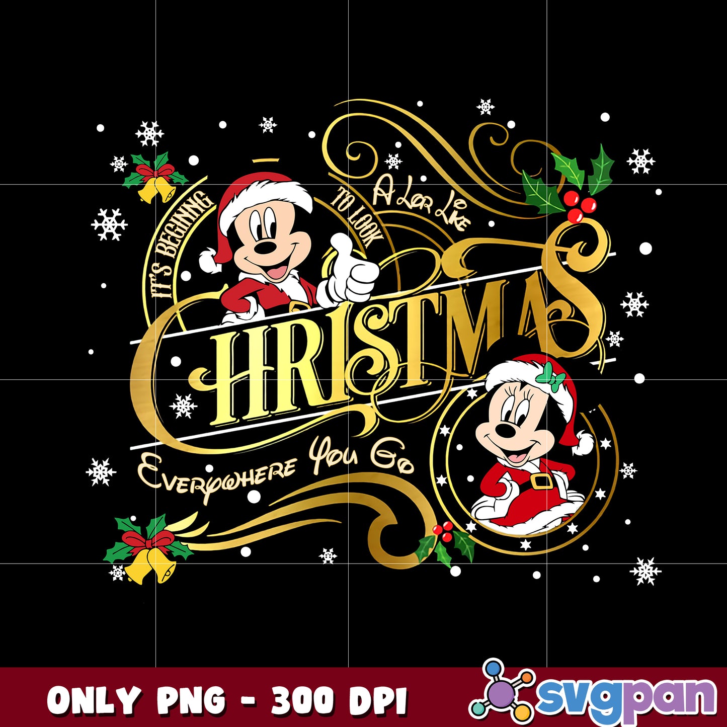 Disney Minnie Christmas png