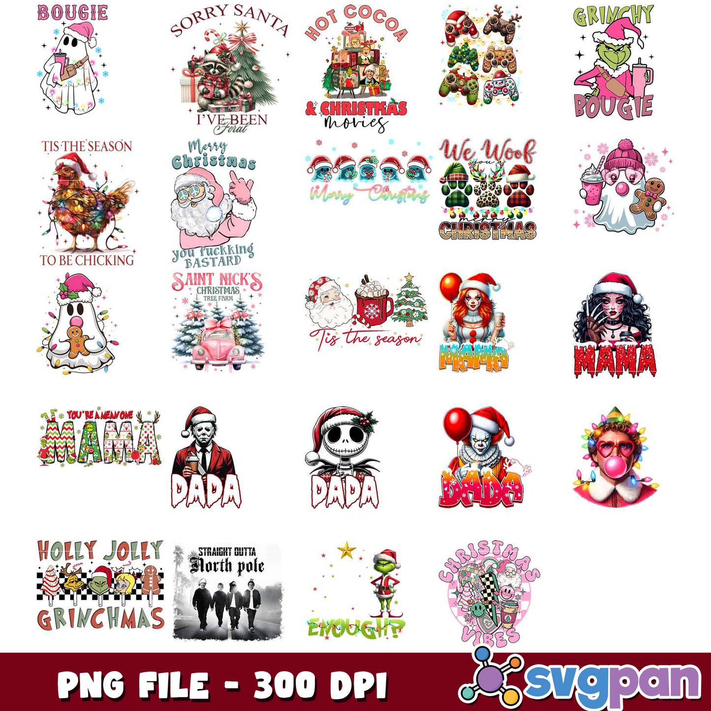 Christmas PNG Bundle 20+ Designs