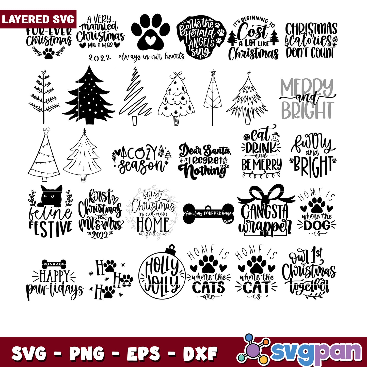 Christmas SVG Bundle Pet Designs