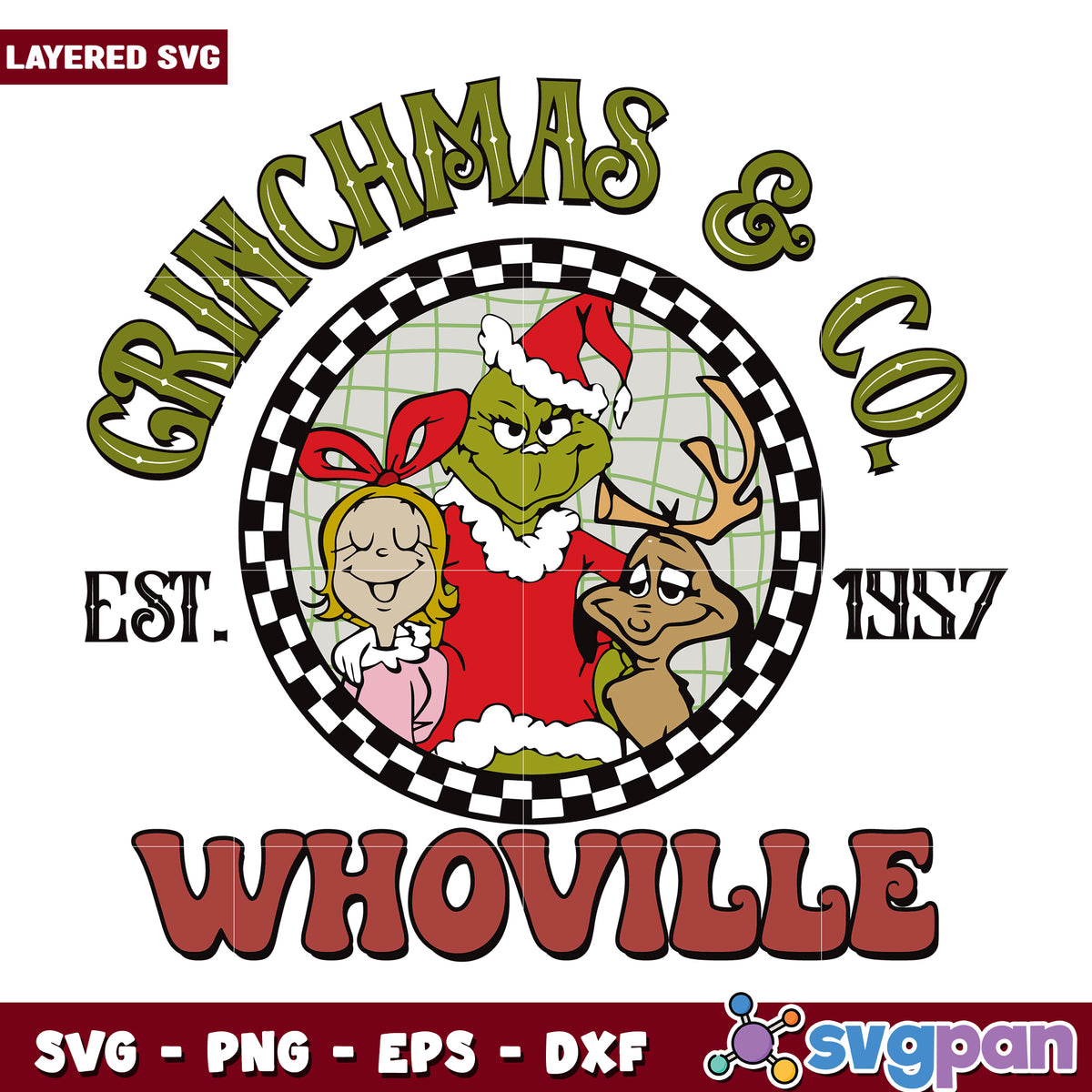 Christmas and co svg, grinch smile svg, grinch movie svg