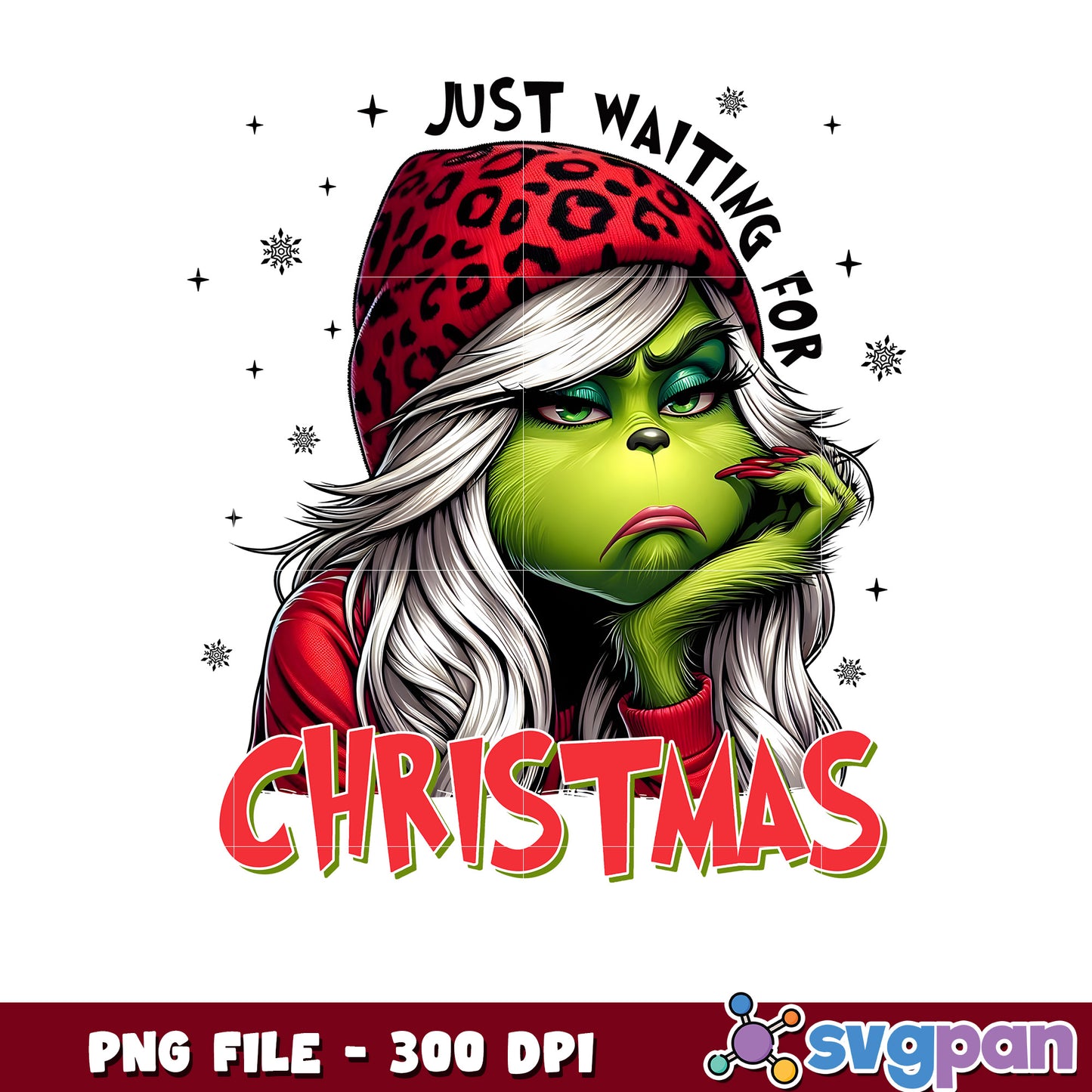 Christmas female grinch png, baby grinch png, grinch face png
