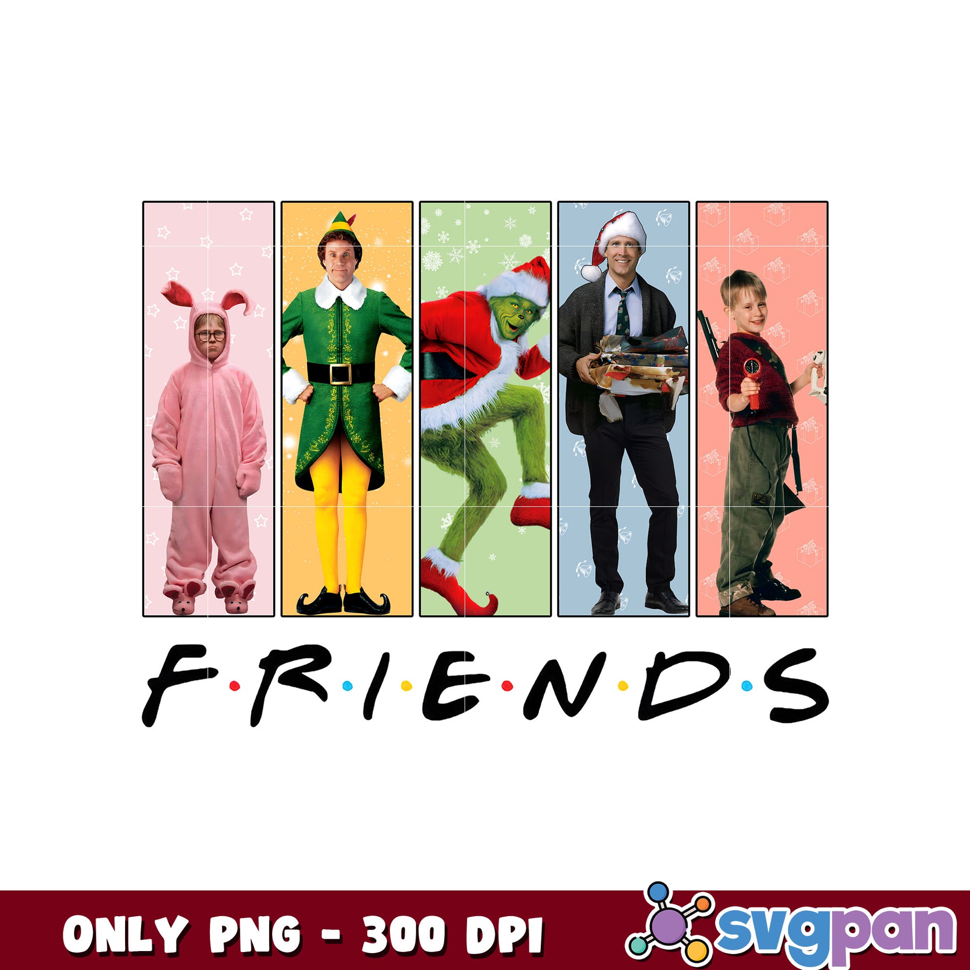 Christmas grinch friends design png