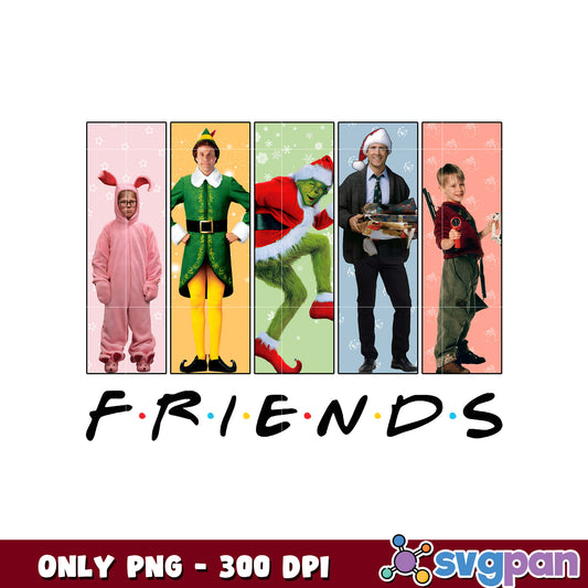 Christmas grinch friends design png