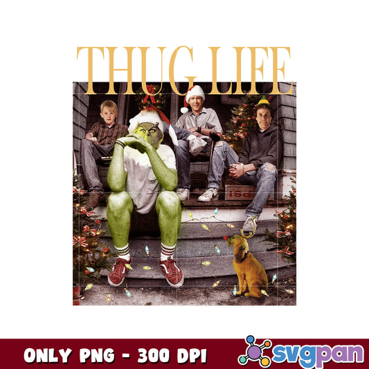 Christmas thug life grinch png