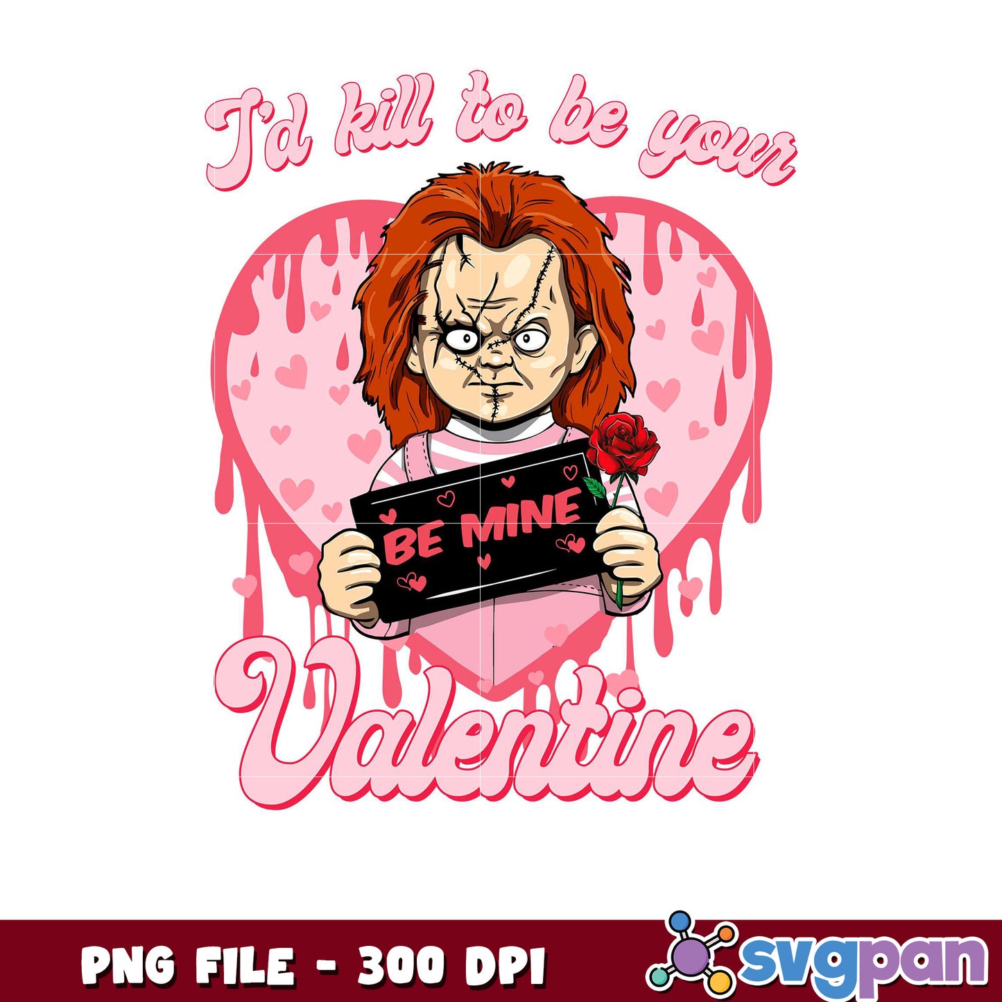 Chucky Valentine design for fun gifts, perfect for lovers