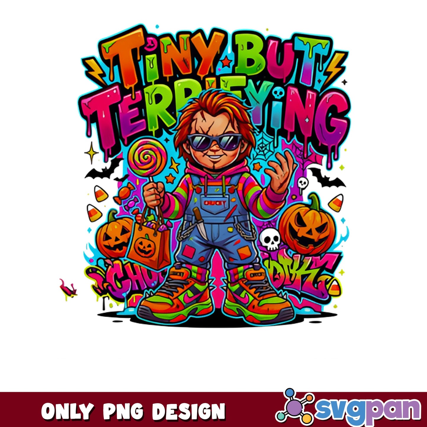 Chucky Tiny But Terrifying Halloween PNG, Chucky PNG, Horror PNG