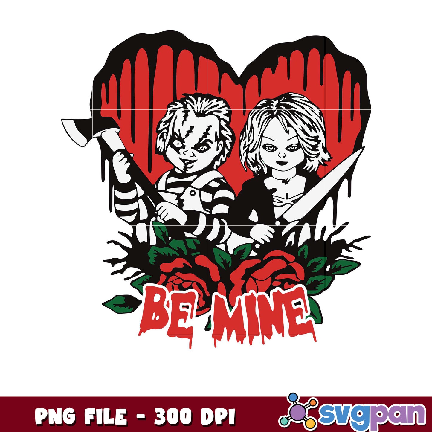 Chucky and Tiffany design for Valentine's Day, perfect gift