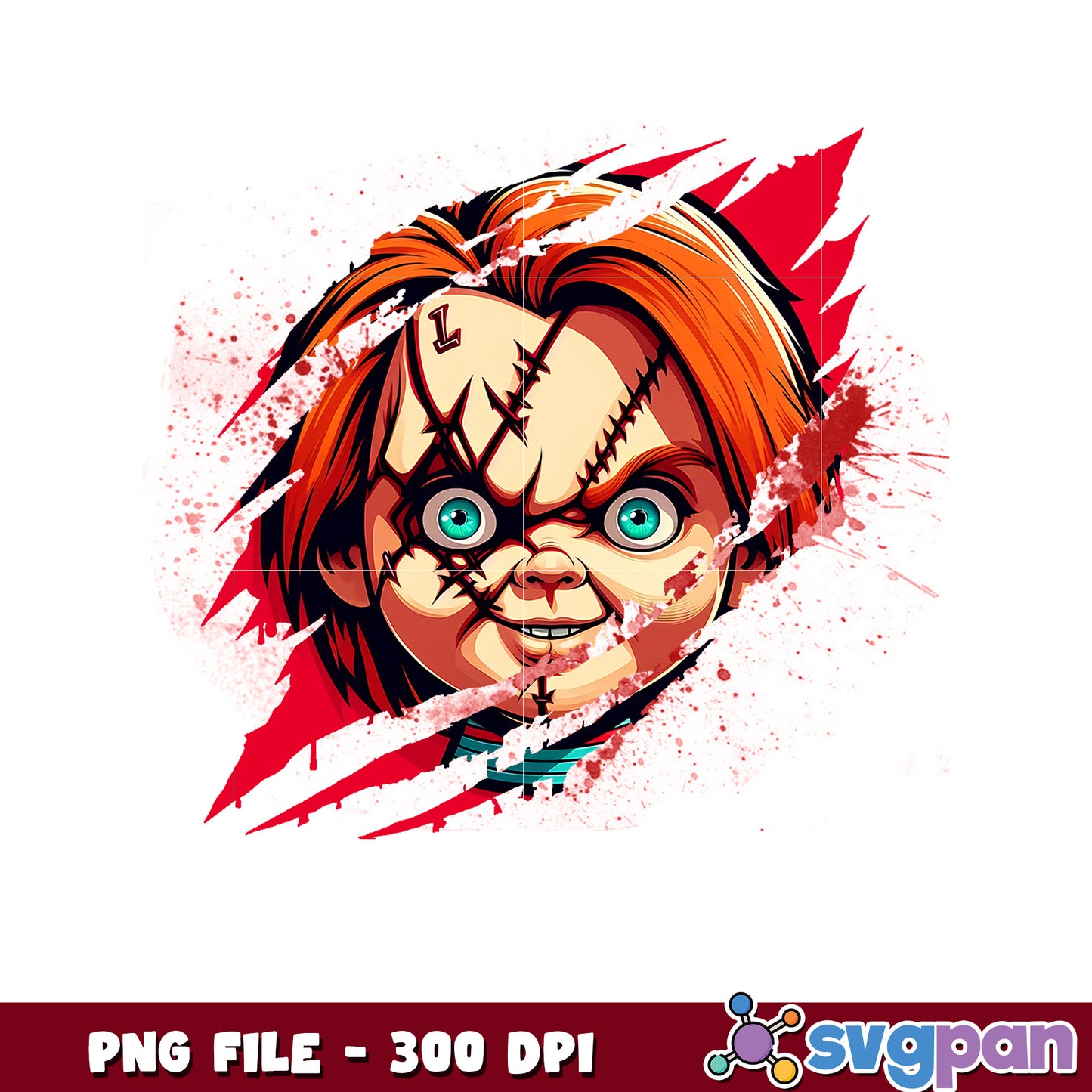 Chucky claws png, horror movie characters png, halloween movies png
