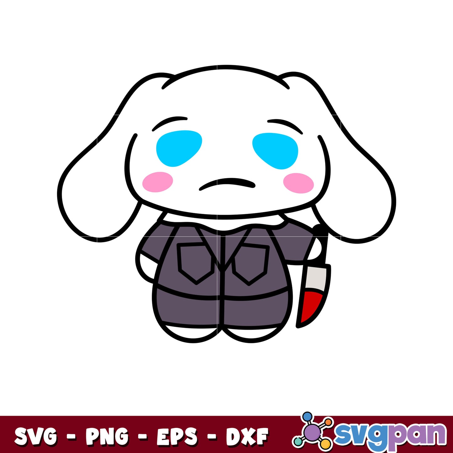 Cinnamorolls michael myers svg, halloween cinnamoroll svg