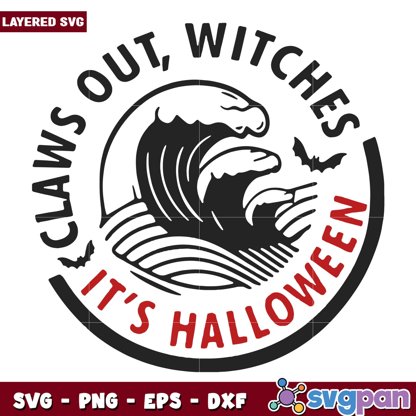 Claws out witches it halloween svg, halloween horror nights svg, spooky halloween svg