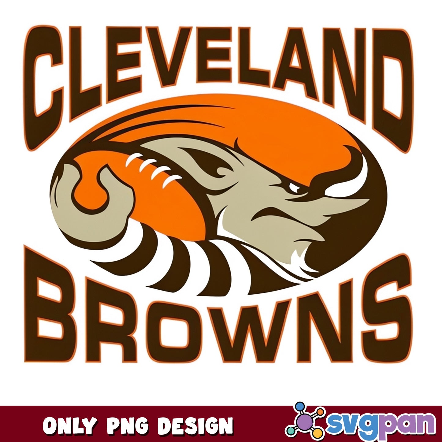 Cleveland Browns PNG, NFL Football Team, Browns Logo PNG
