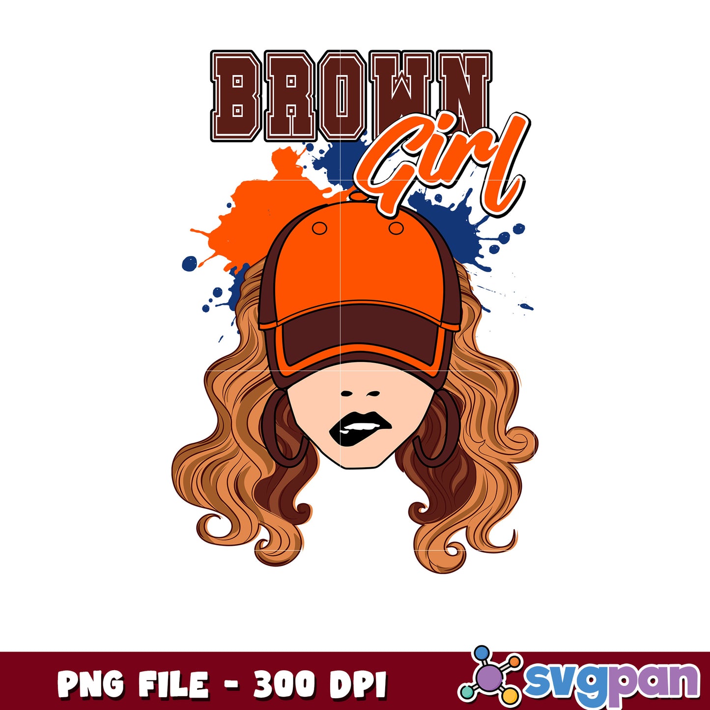 Cleveland browns girl hat design png, nfl browns, rugby american png