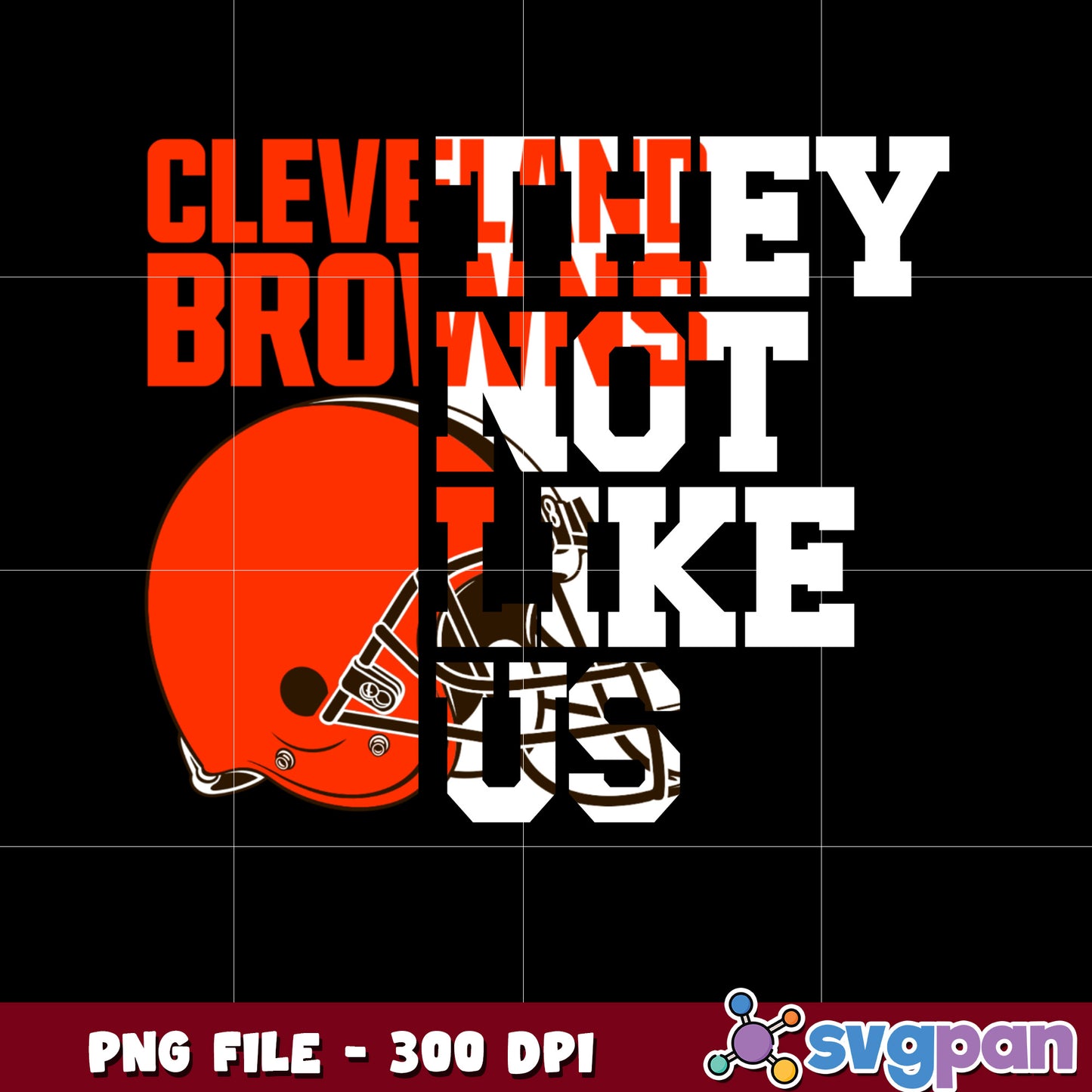 Cleveland browns they not like us logo png, super bowl 2025 png, nfl teams helmet png