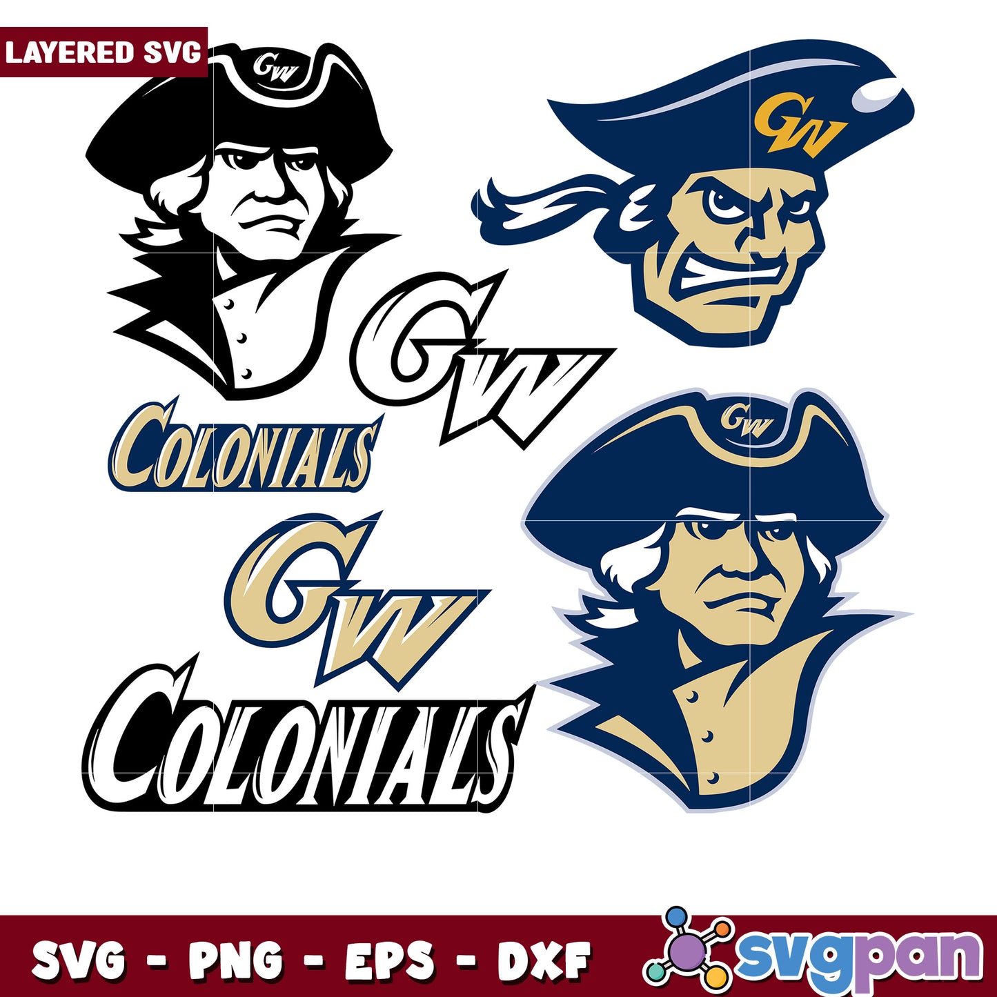 Colonials Logo Bundle SVG for Creative Projects