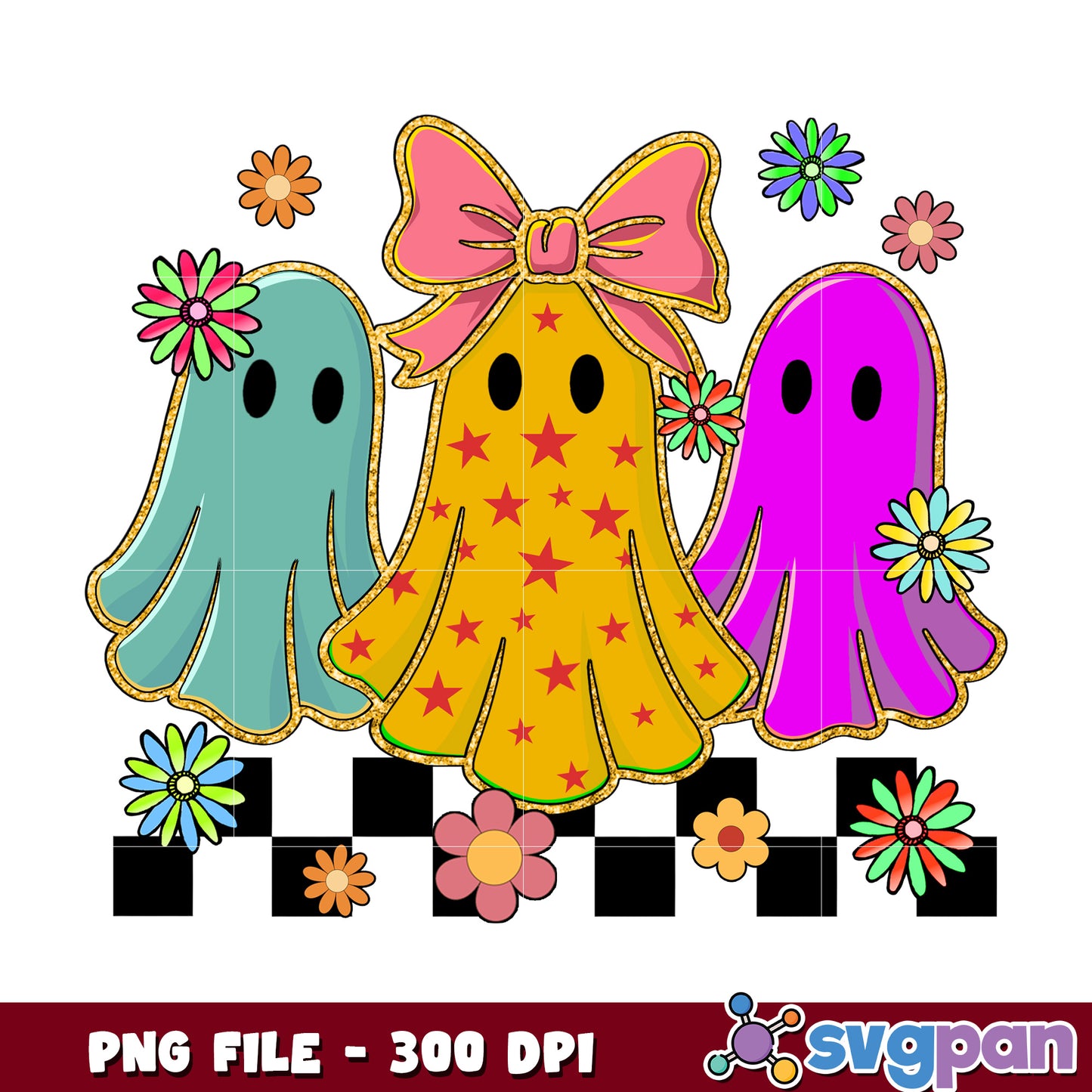 Colorful ghouls png, halloween costumes png, spirit halloween png