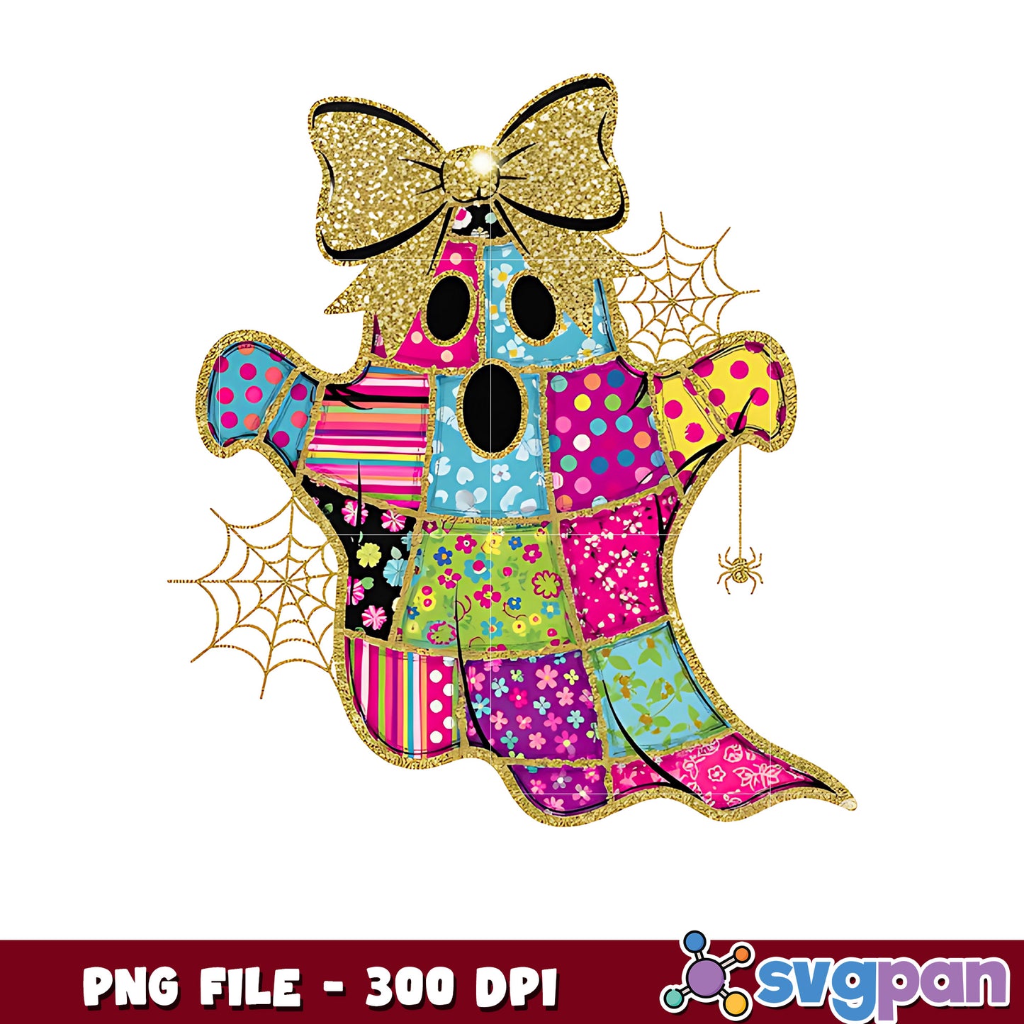 Colorful halloween ghoul png, spooky autumn png, fall season png