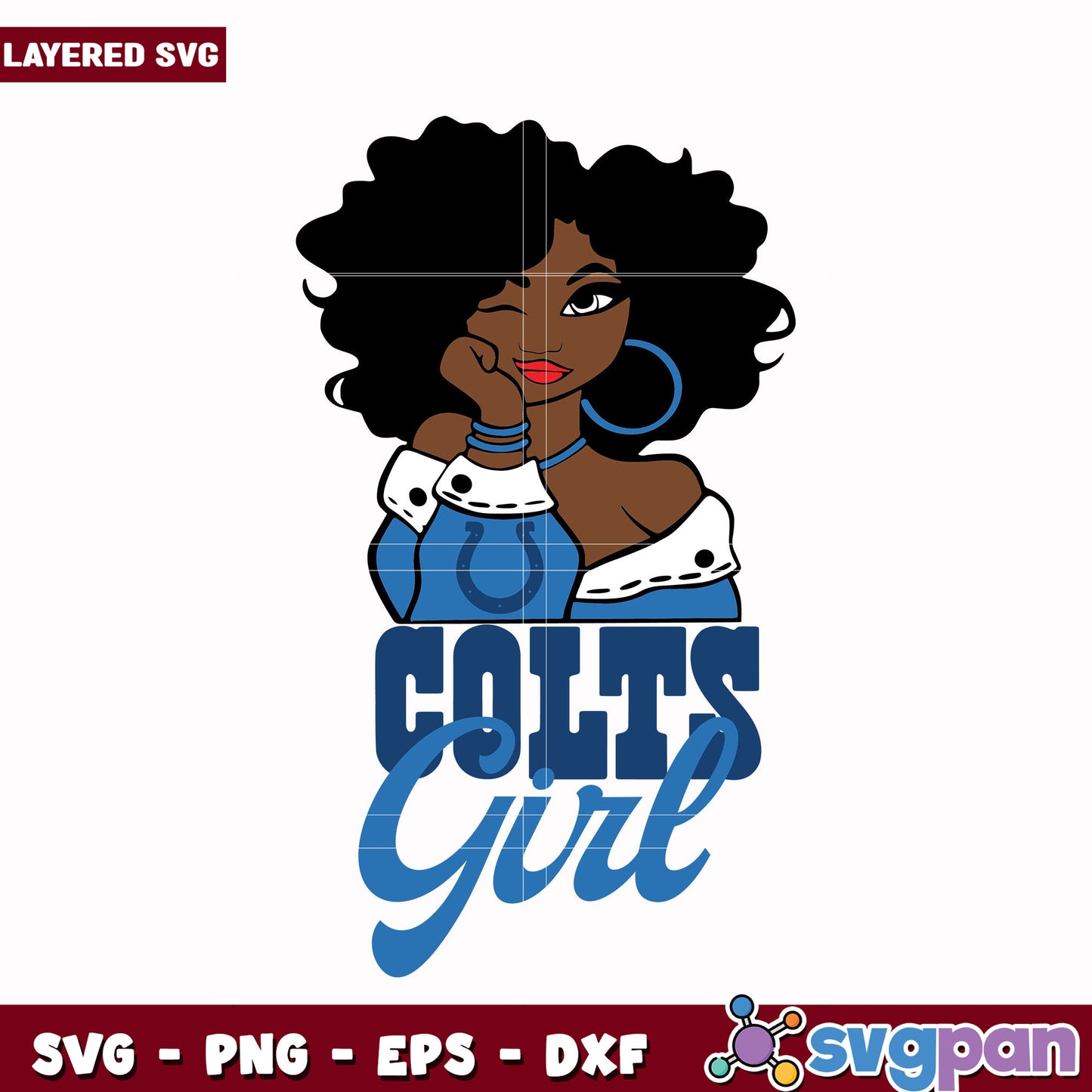 Colts Girl svg, nfl games today svg, american football league svg