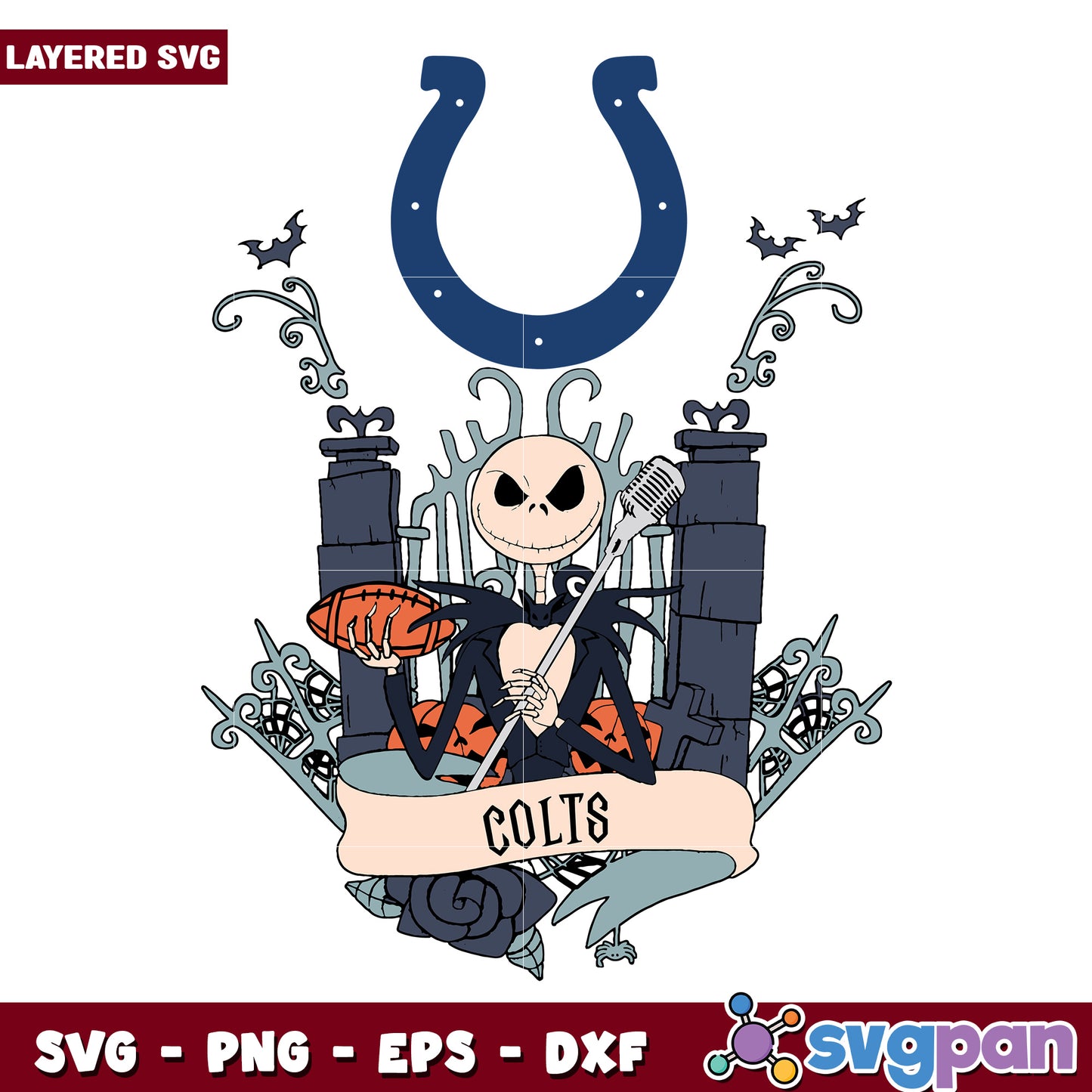 Colts Jack halloween design svg, american football svg, nfl games svg