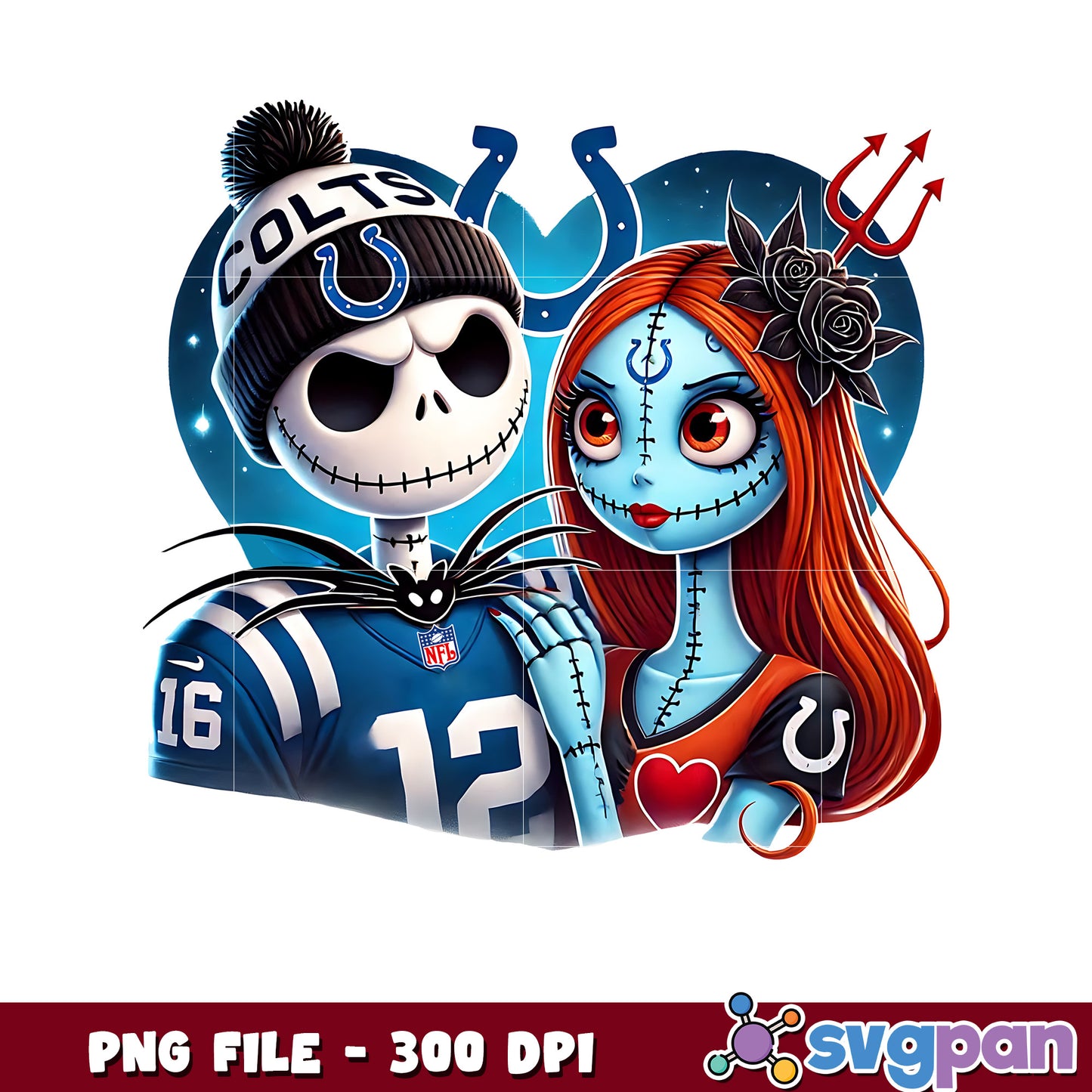 Colts jack and sally png, nfl bracket png, nfl combine png