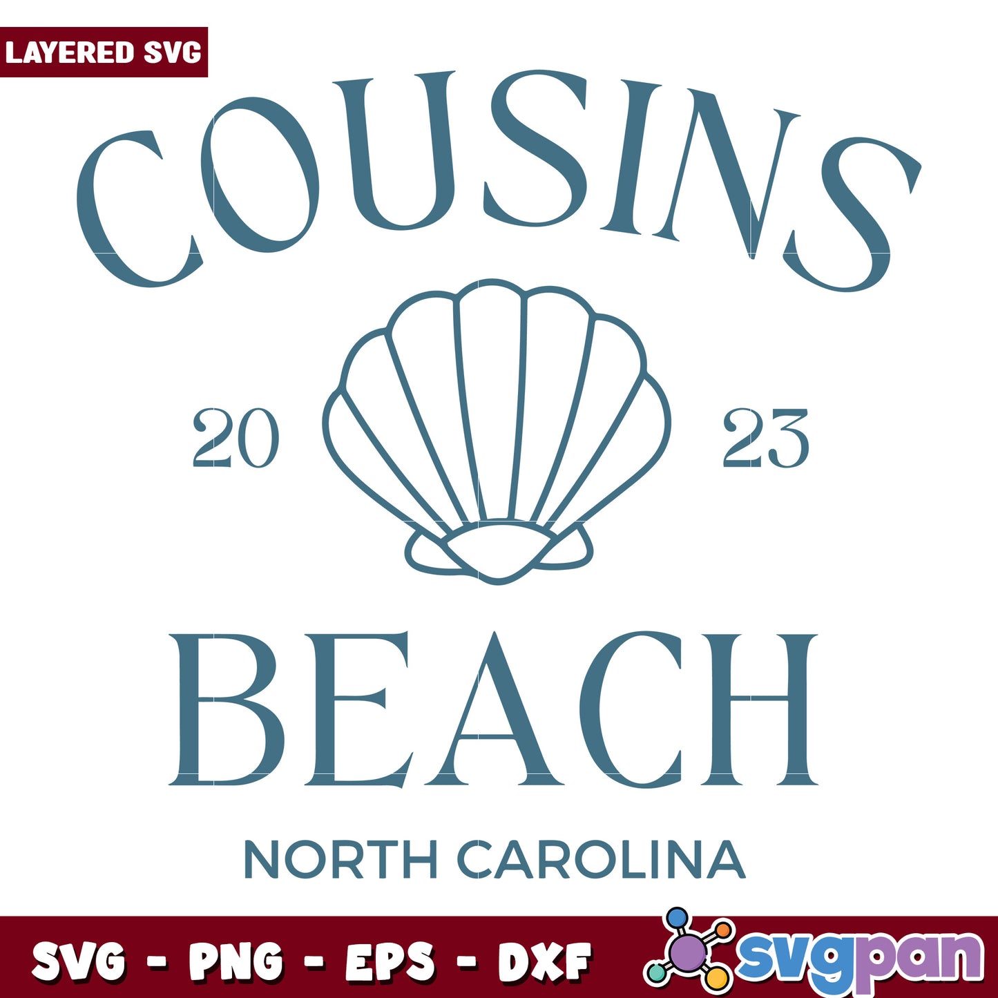 Cousins beach logo svg