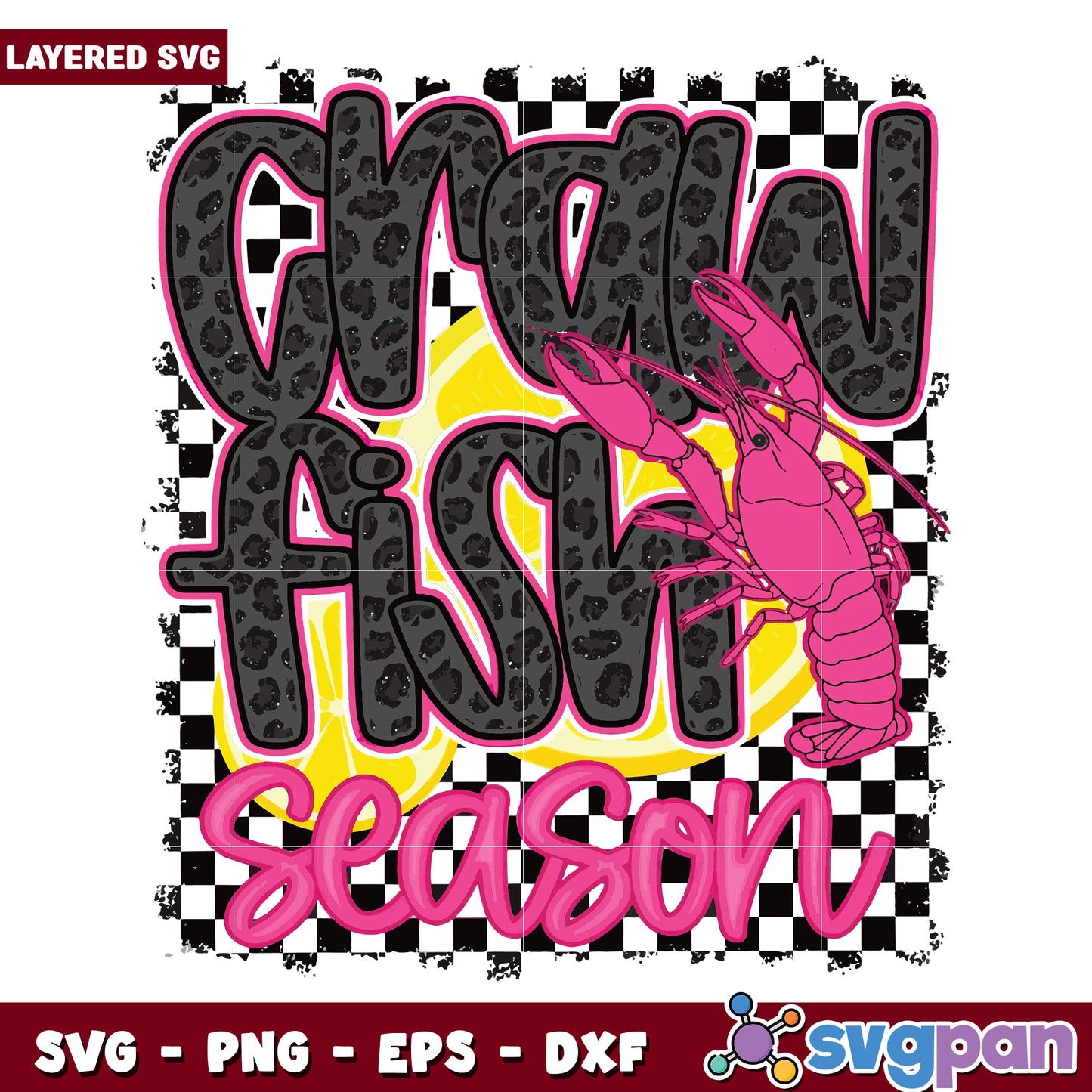 Crawfish season design svg, crawfish svg, creative designs svg