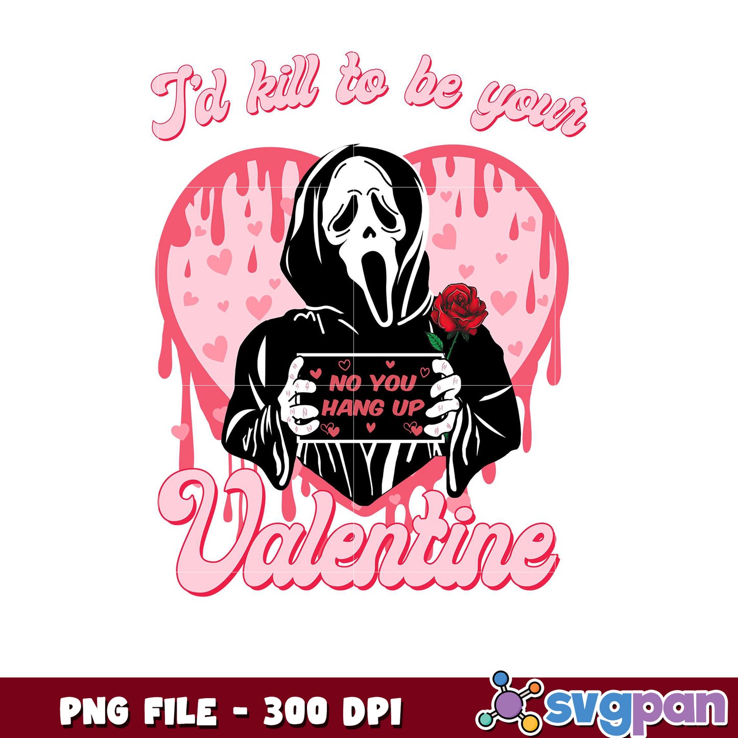 Creepy Valentine design for lovers, perfect for gifts