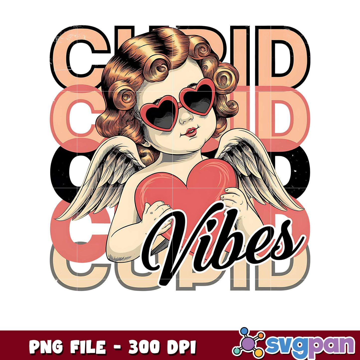 Cupid Vibes Graphic Design, Perfect for Valentine's Day