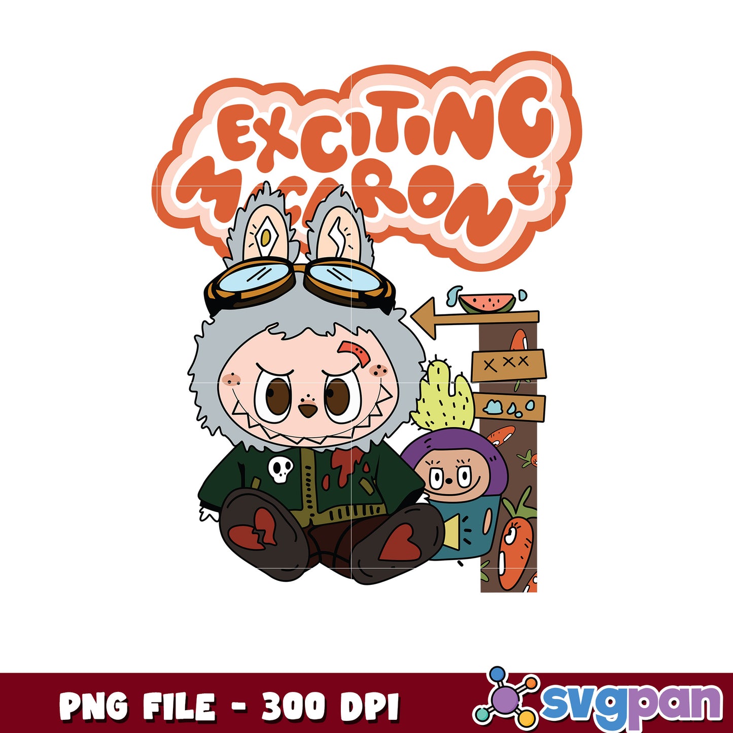 Cute Cartoon Bunny PNG 300 DPI Download