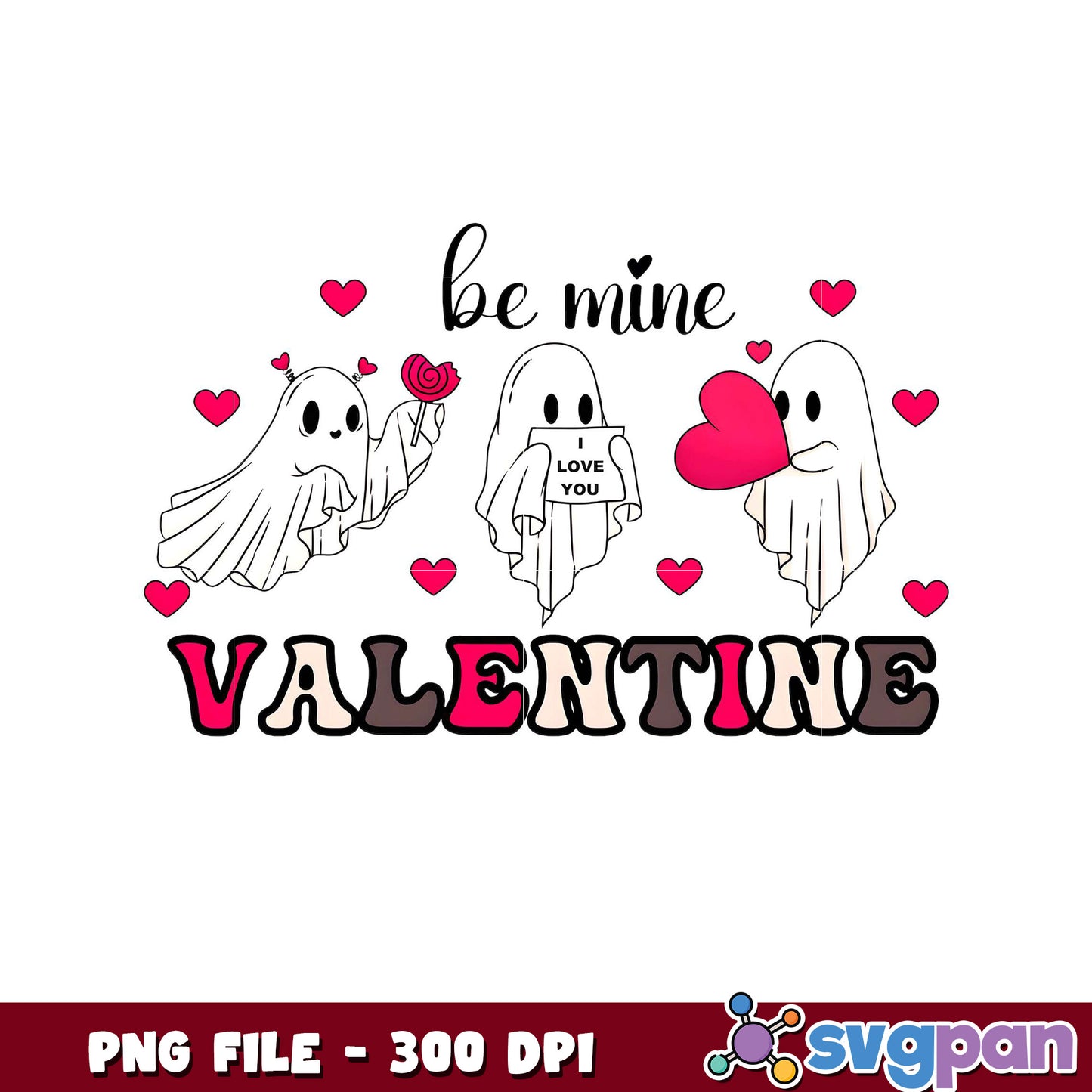 Cute Ghosts for Valentine Day Gifts, Perfect for Kids
