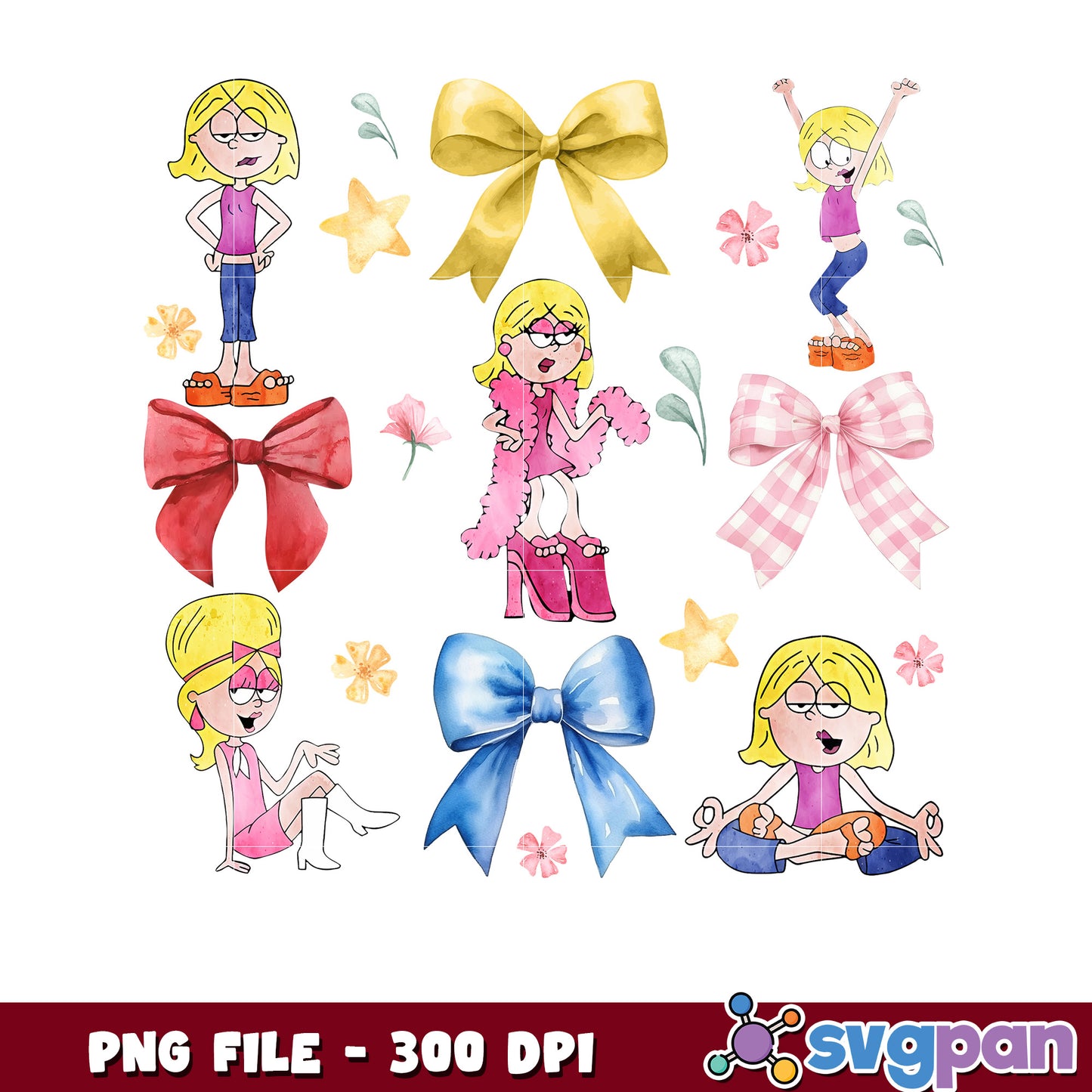 Cute Girl Cartoon PNG Clipart