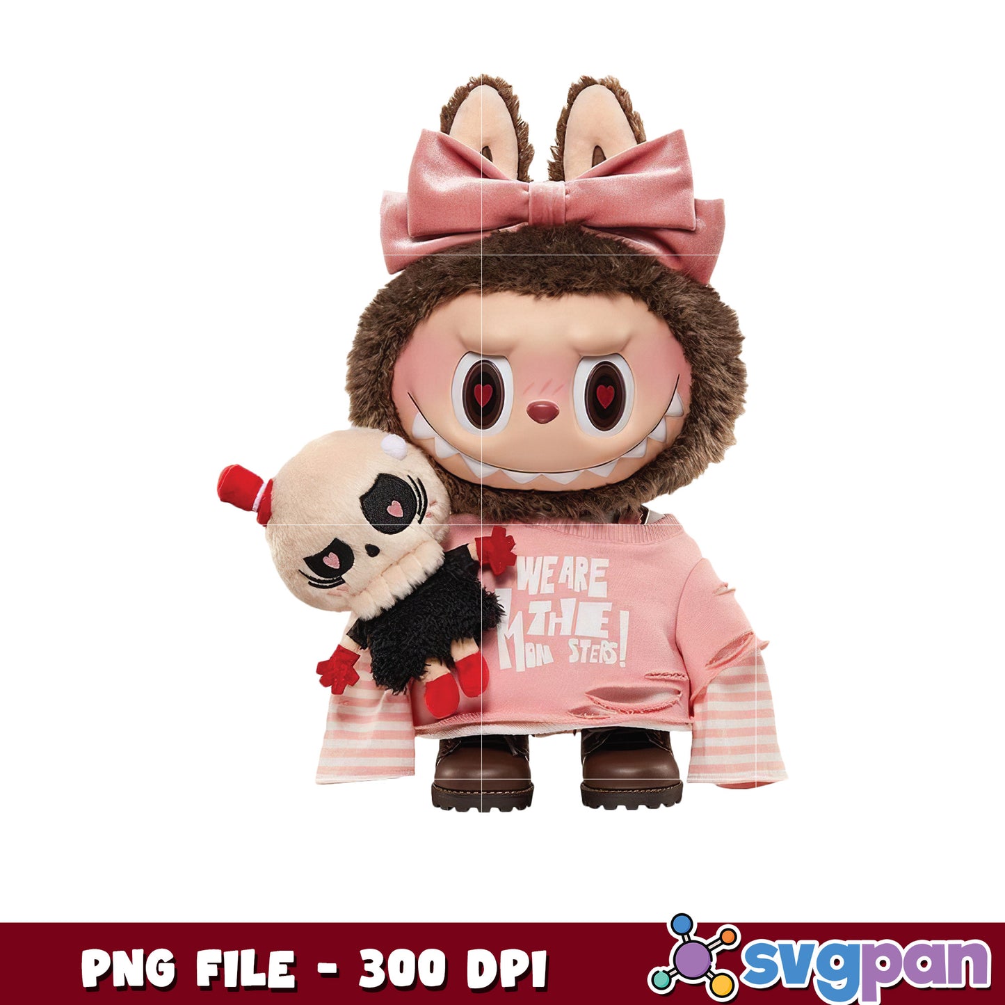 Cute Monster Plush Toy PNG 300 DPI Download