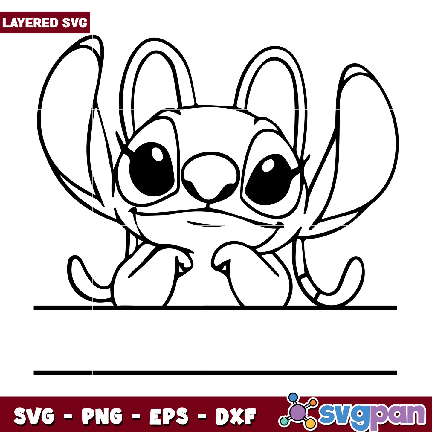 Cute angel design svg, lilo and stitch toys svg, lilo and stitch movie svg