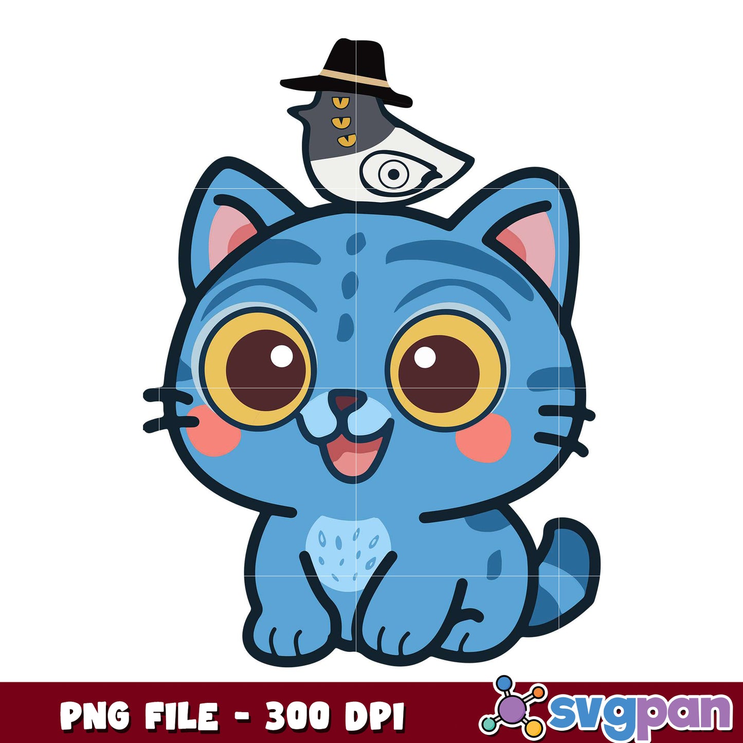 Cute blue tiger derpy png, blue tiger png, derpy tiger png
