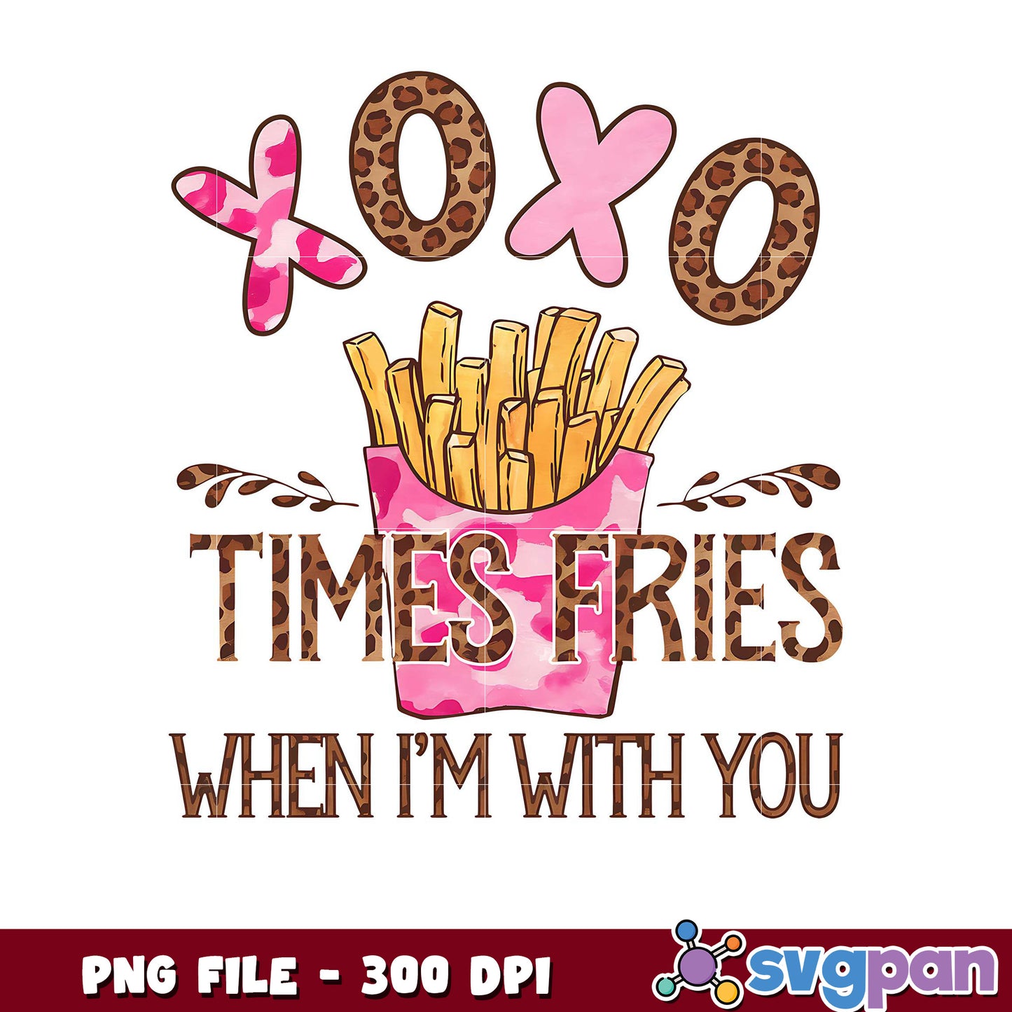 Cute fries design for fun graphics, perfect for gifts
