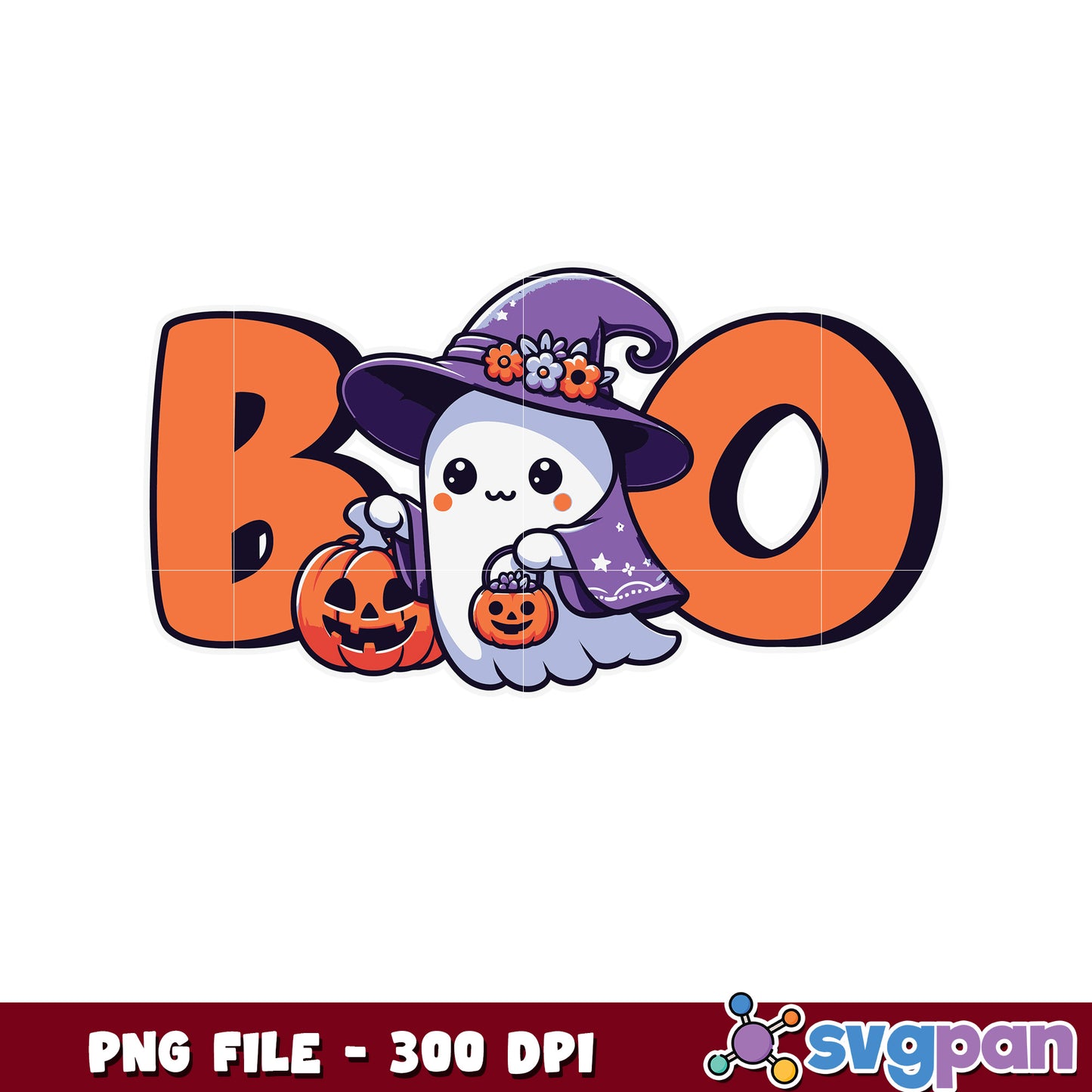 Cute ghoul boo png, greatest time of the year png, halloween fall png