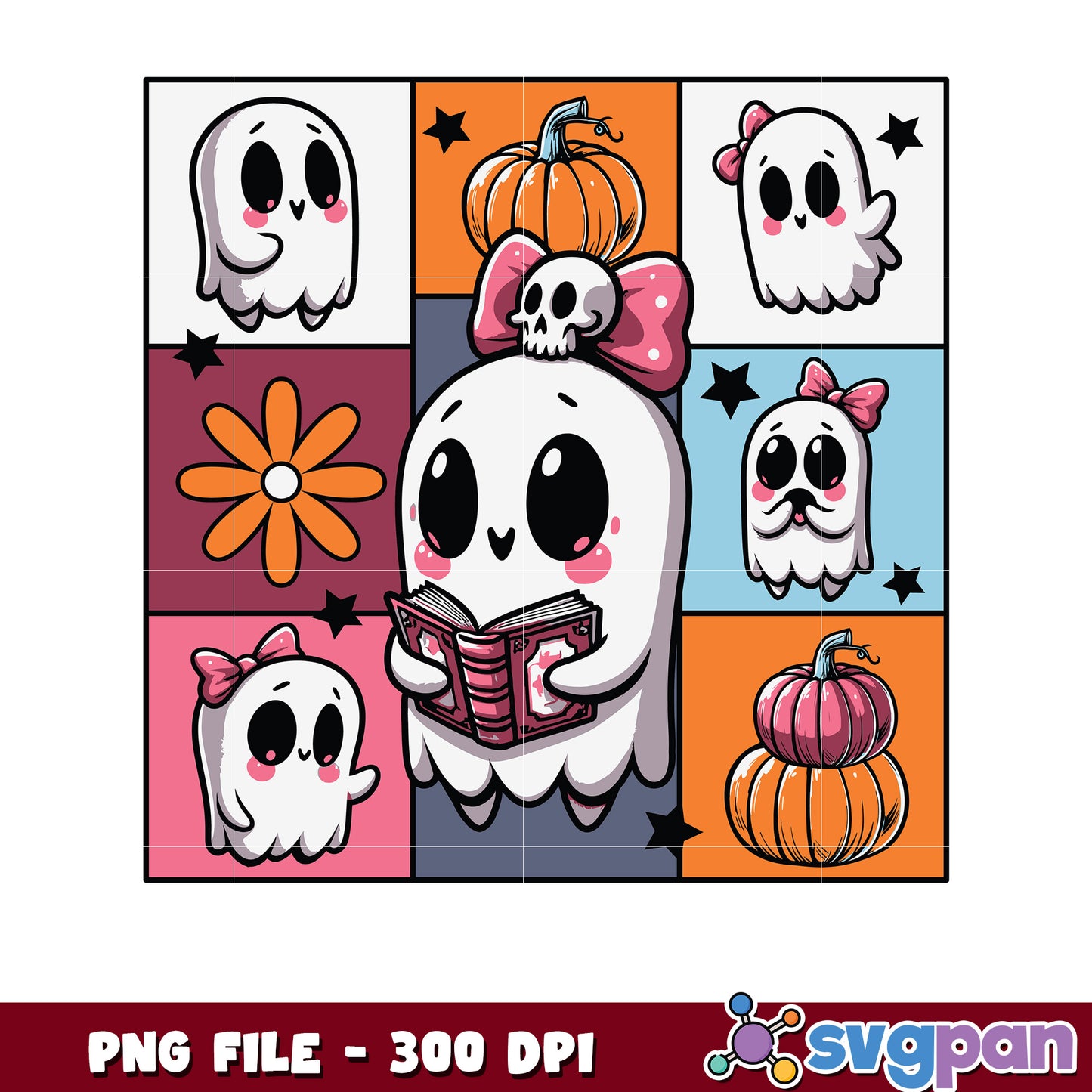 Cute halloween ghost png, halloween ghoul png, cute ghost png