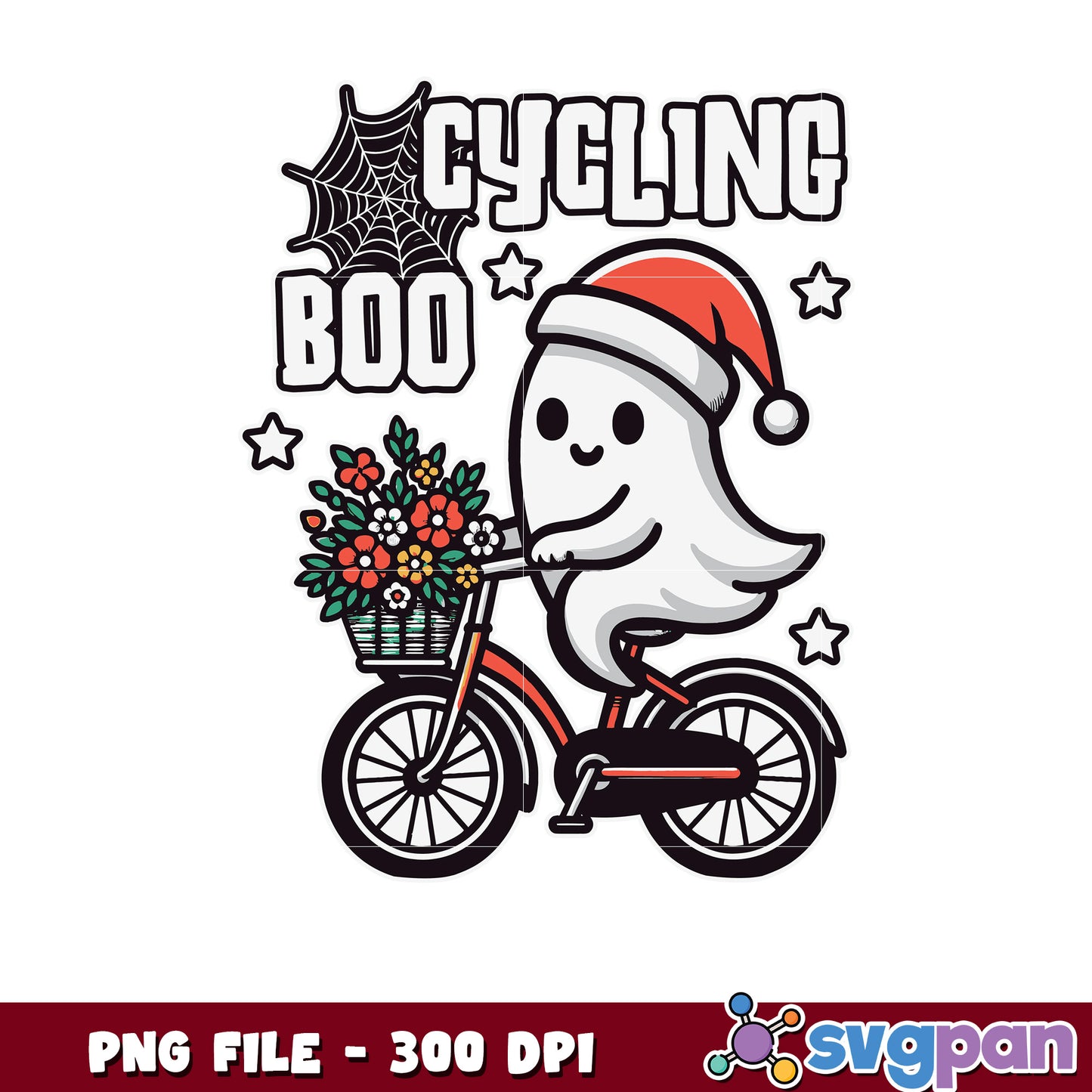 Cycling boo png, scary characters png, halloween holiday png