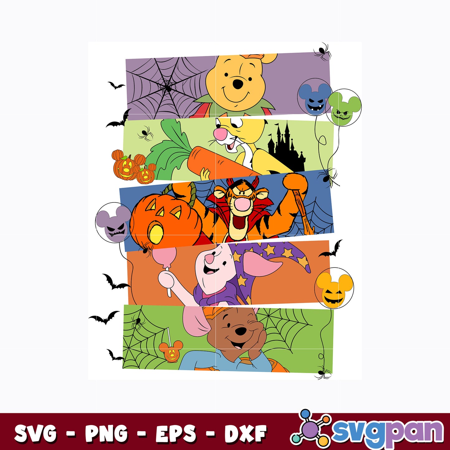 Disney Winnie the Pooh Halloween svg