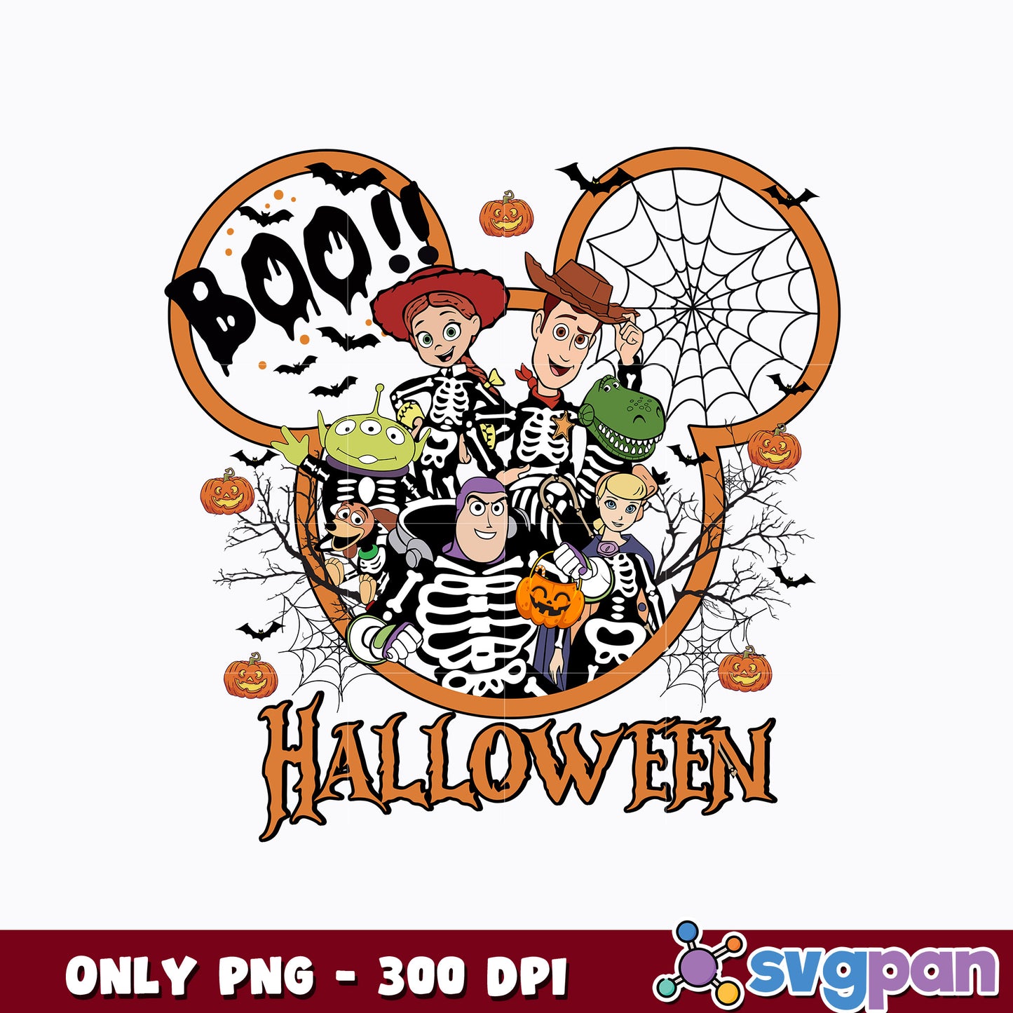 Toy Story Halloween boo png
