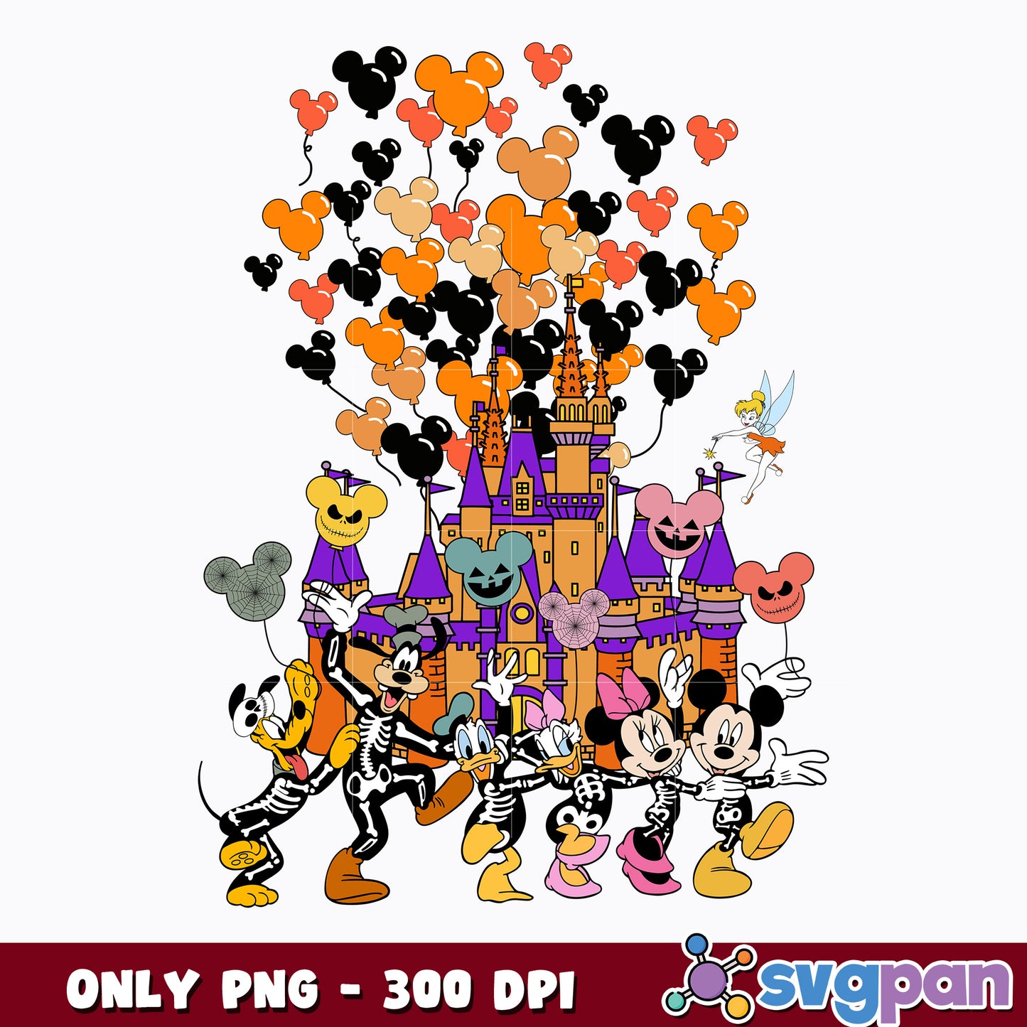 Disney Mickey Halloween Png, Spooky Vibes Png