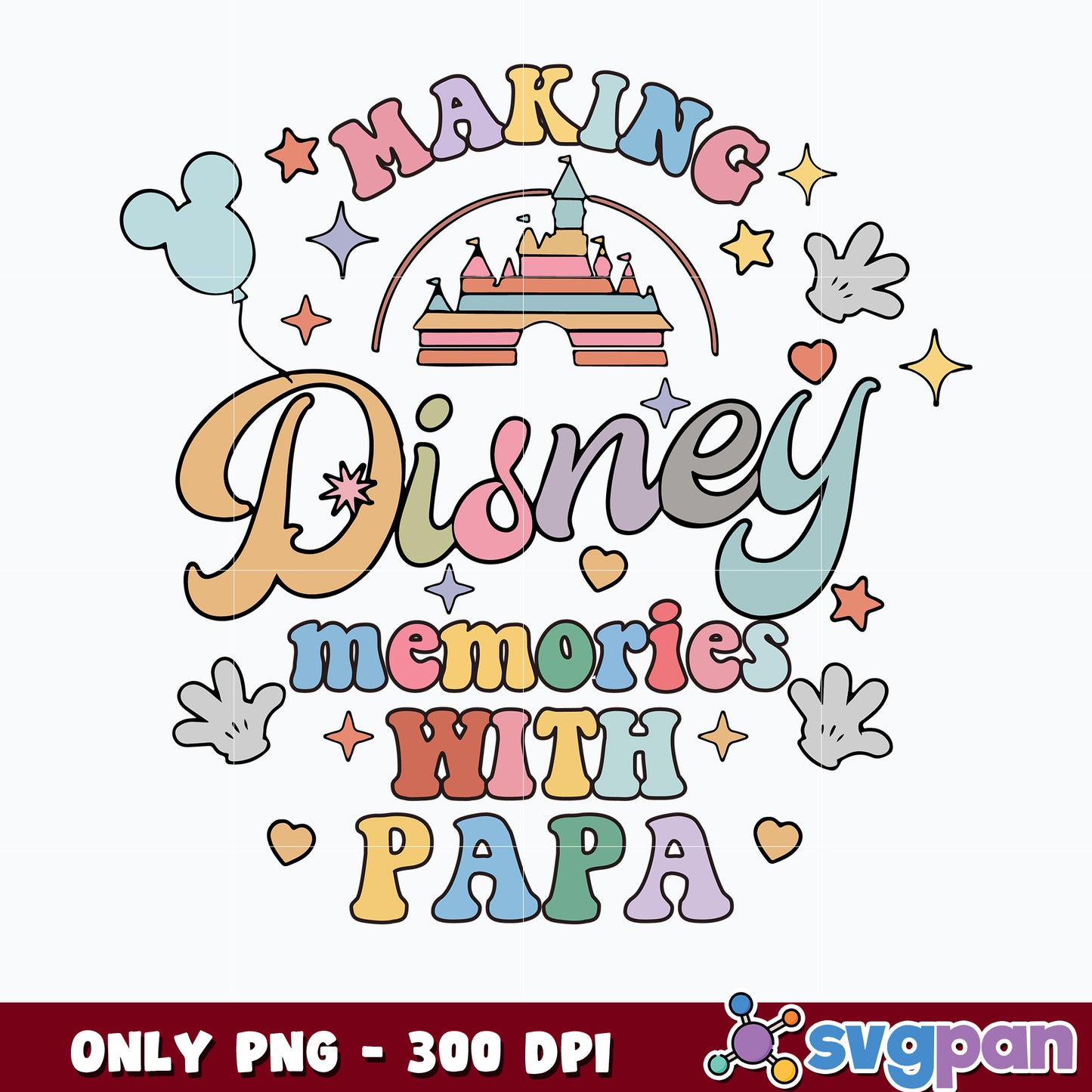 Making Disney Memories with Papa png