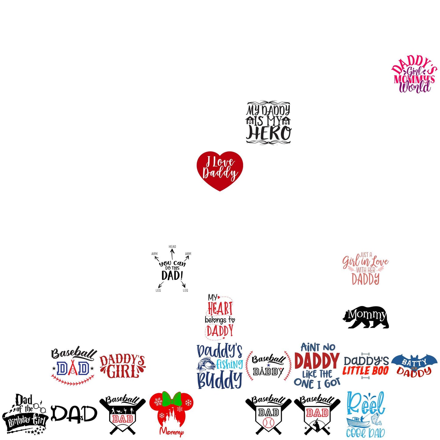 Dad enormous collections svg bundle, our father prayer svg, father day svg