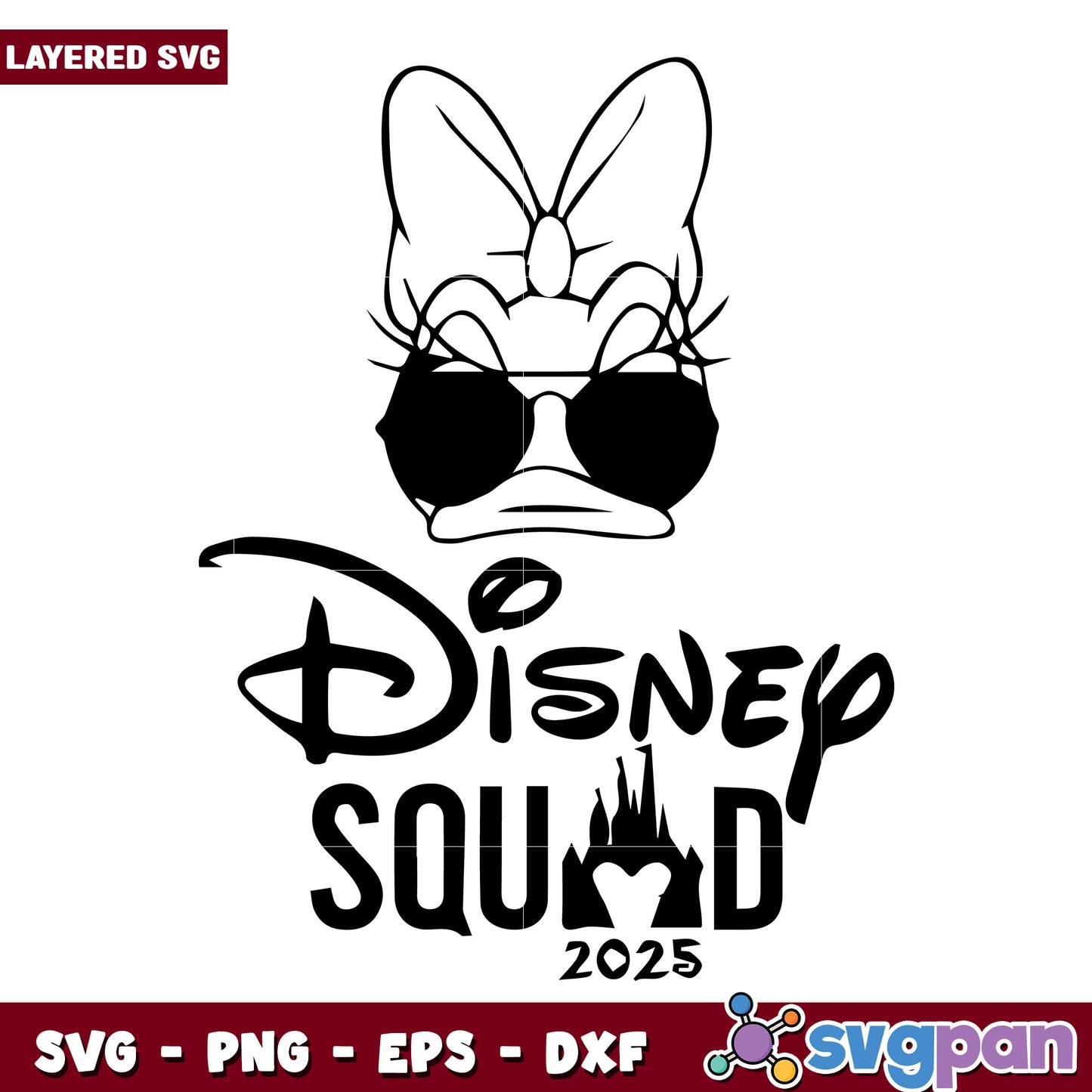 Daisy disney squad svg, disney and characters svg, disney cartoons svg
